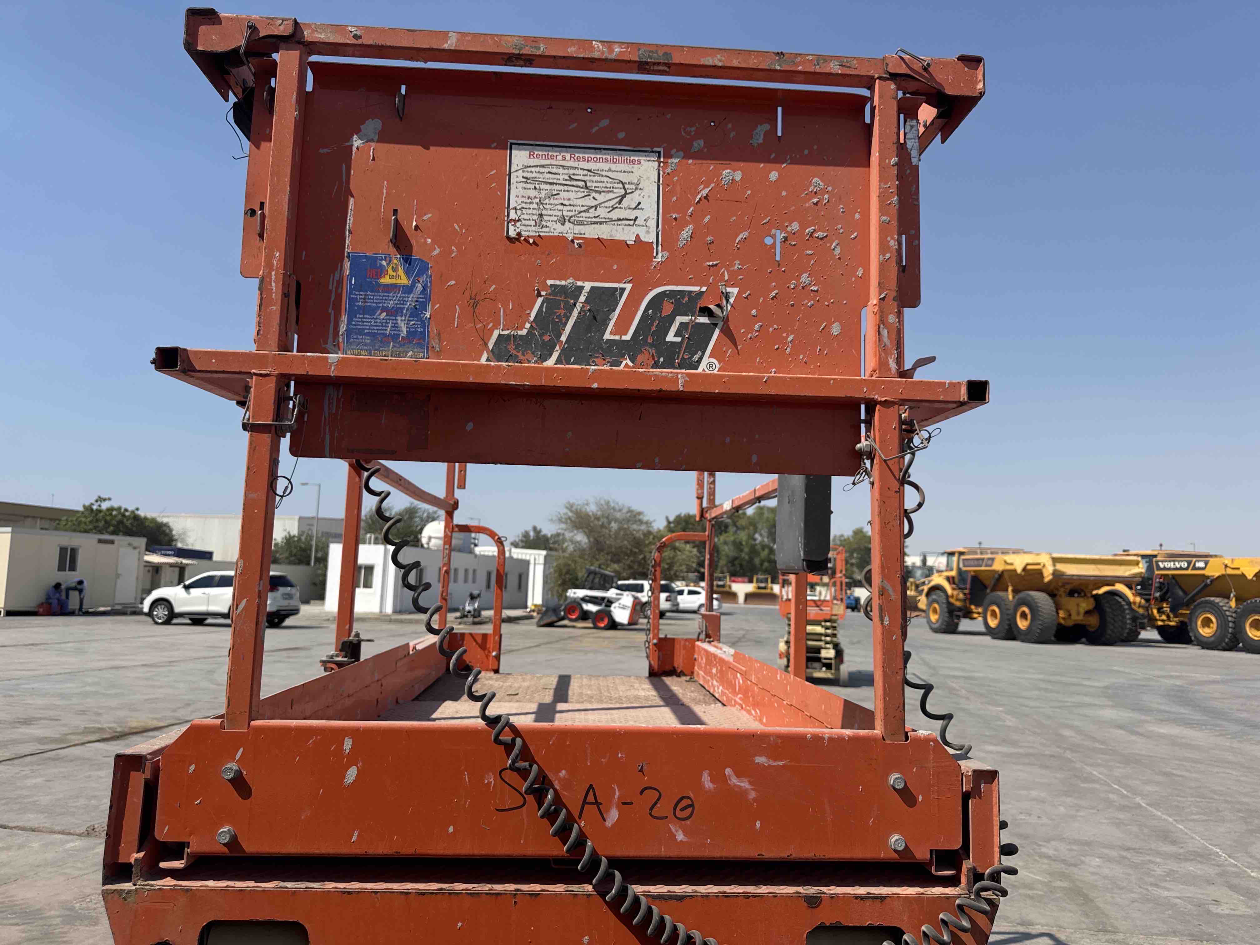 SLA-020-JLG-3246ES-Scissor-lifts-inspection-Structure-Guard-rail-1