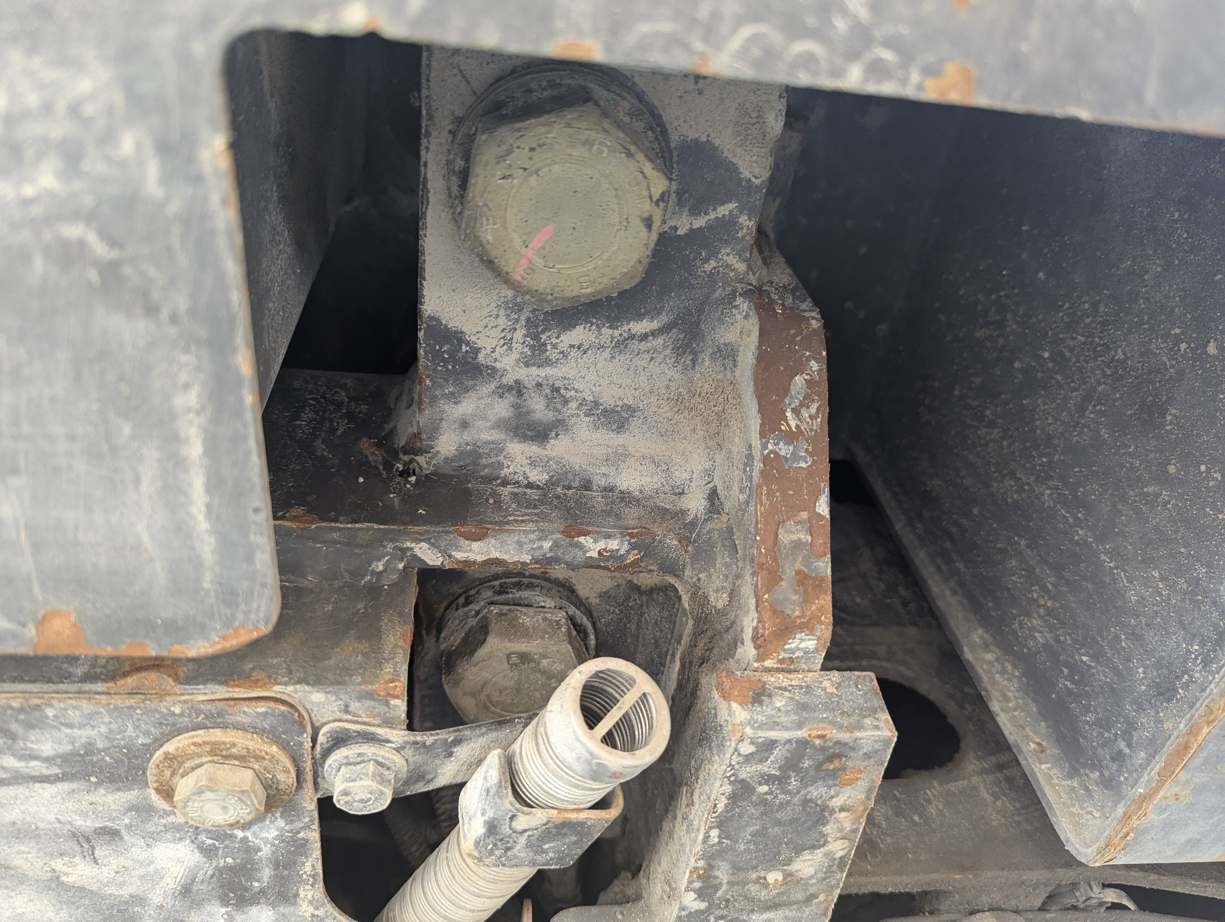 WLX-001-Volvo-EW160D-Wheel-excavators-inspection-Safety-Counter-weight-bolts-1