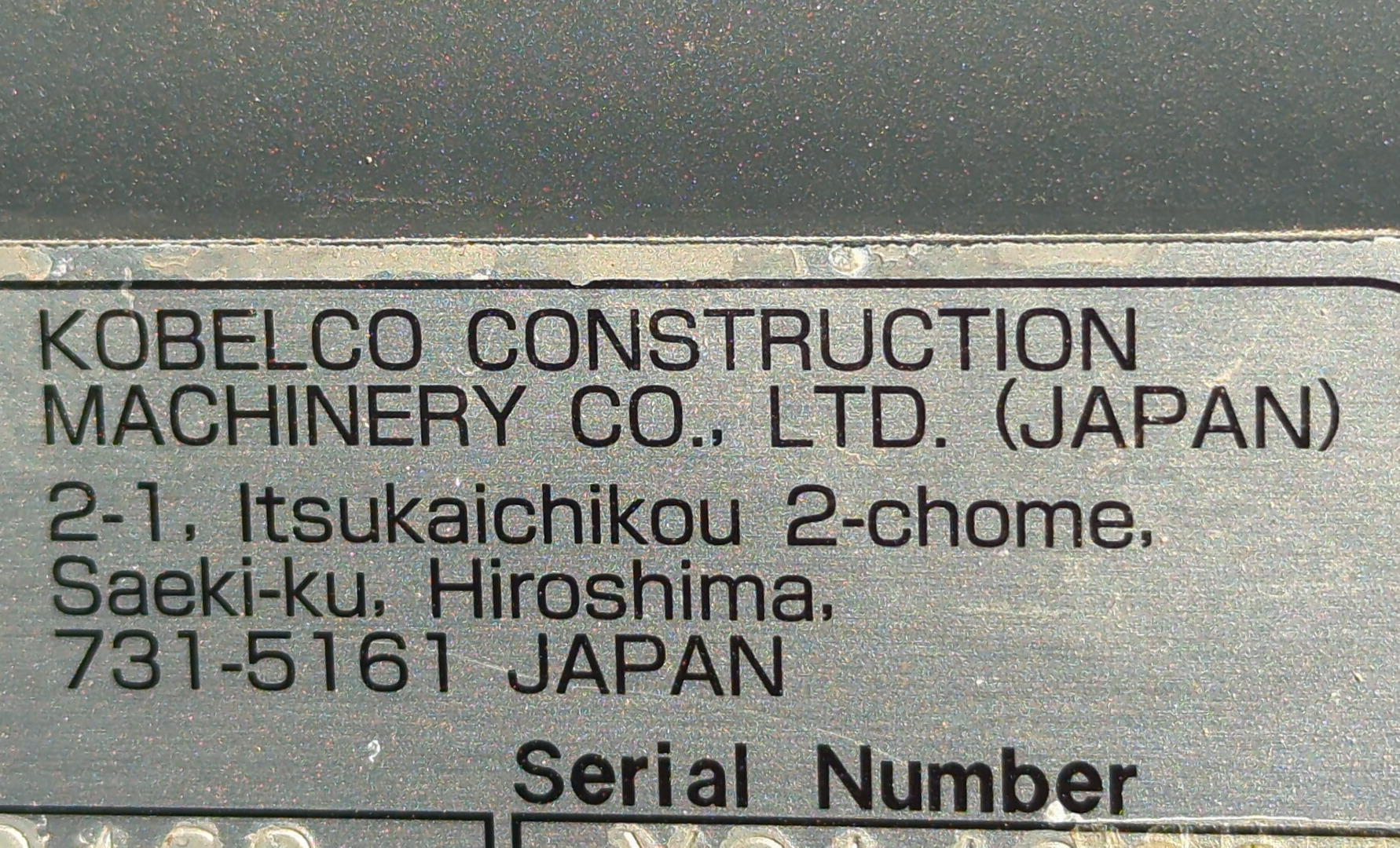 MDX-003-Kobelco-SK350LC-10-Medium-excavators-inspection-General-Country-of-manufacture-1
