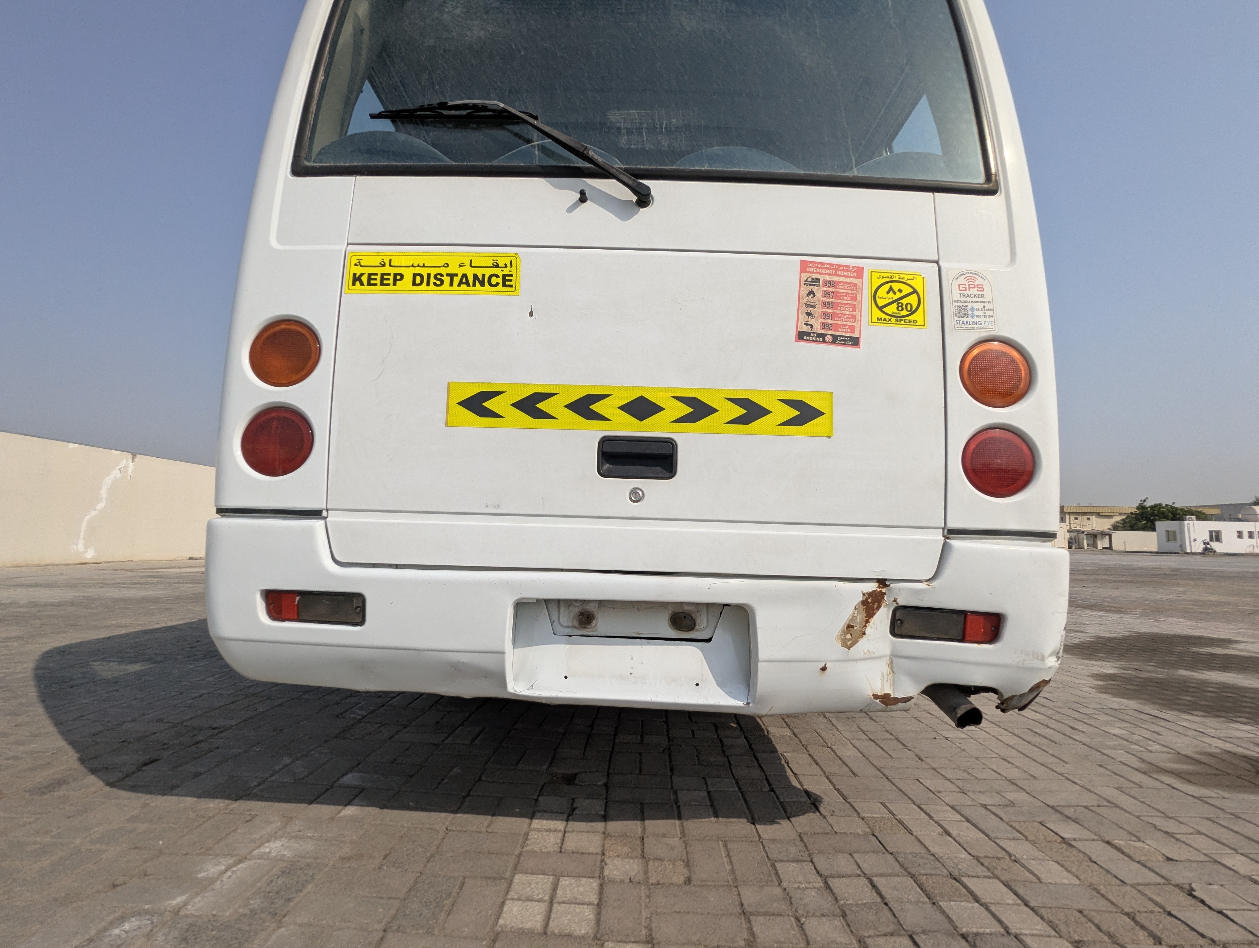TBV-001-Mitsubishi-Fuso-Roza-Buses-inspection-Exterior-Rear-bumper-1
