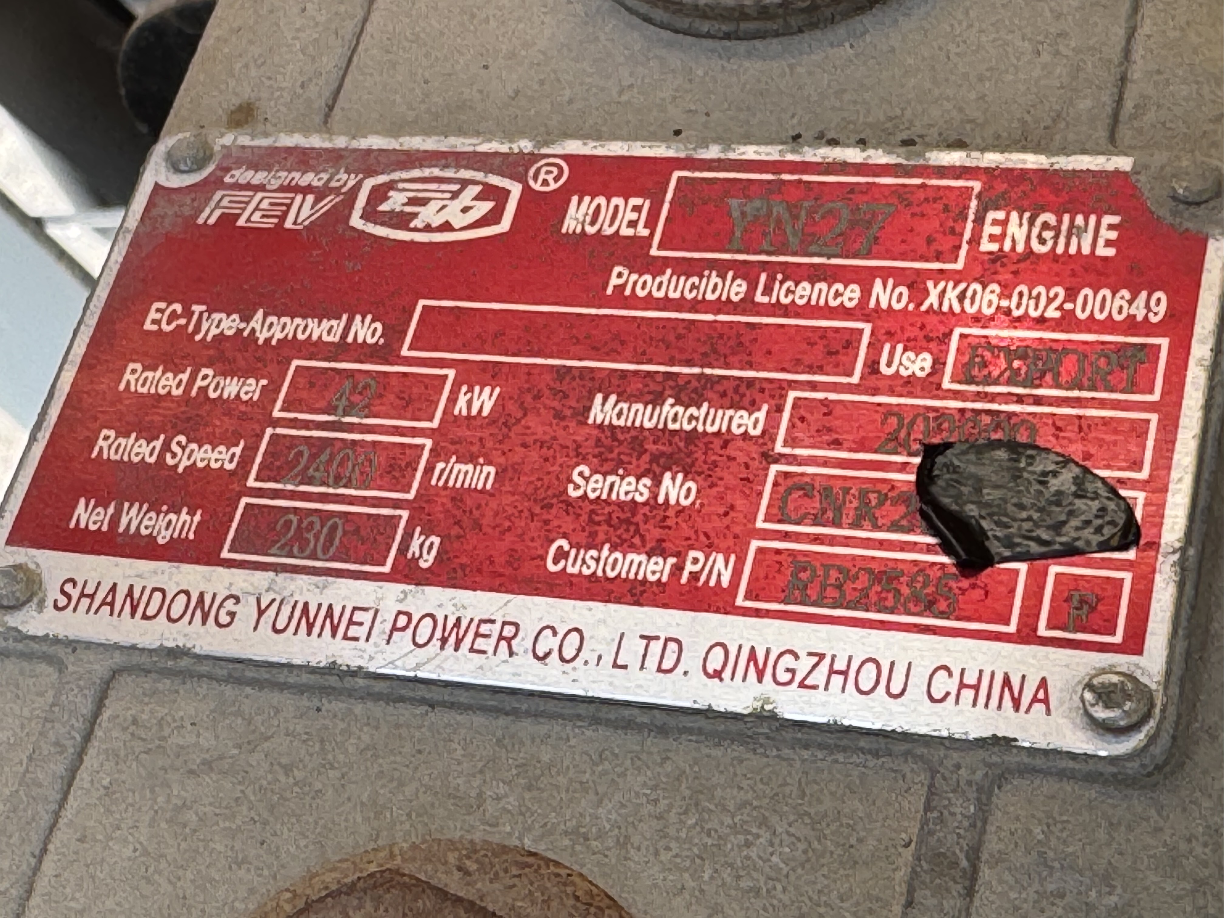 WHL-020-Shanding-ZL26-Wheel-loaders-inspection-General-Serial-number-2