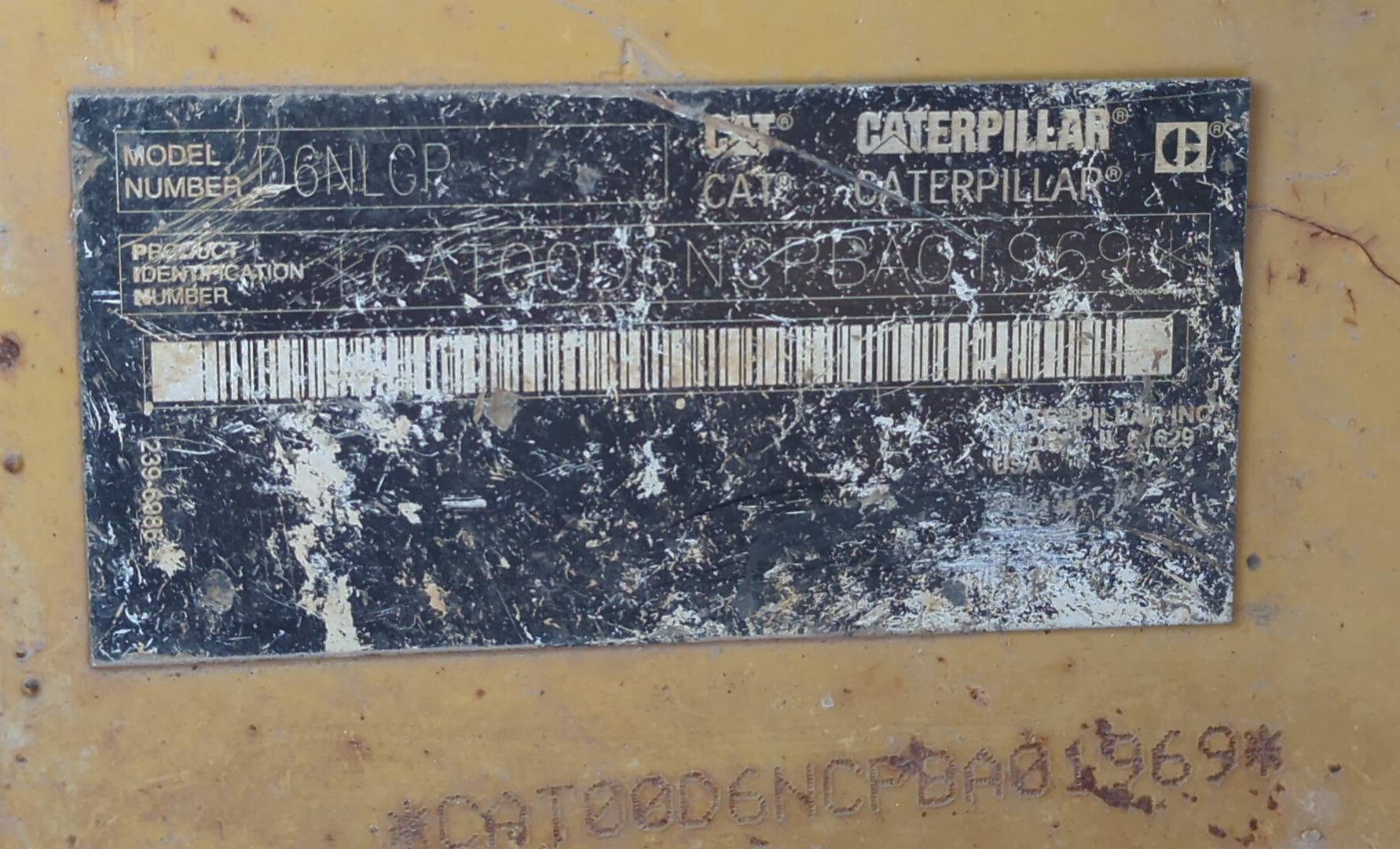 CDB-010-كاتربيلر-D6N-LGP-بلدوزرات-مجنزرة-فحص-نظرة-عامة-الرقم-التسلسلي-1