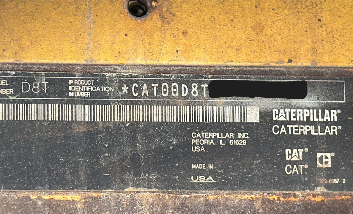 CDB-014-كاتربيلر-D8T-بلدوزرات-مجنزرة-فحص-نظرة-عامة-الرقم-التسلسلي-3