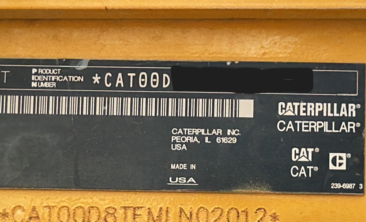 CDB-013-كاتربيلر-D8T-بلدوزرات-مجنزرة-فحص-نظرة-عامة-الرقم-التسلسلي-1