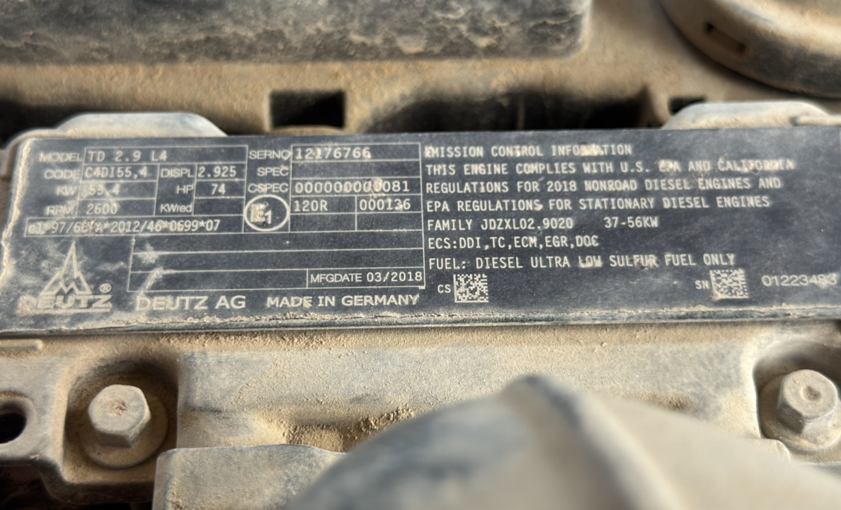 BLA-020-جيني-SX-125XC-رافعات-ذراع-فحص-نظرة-عامة-ملصق-الإنبعاثات-1