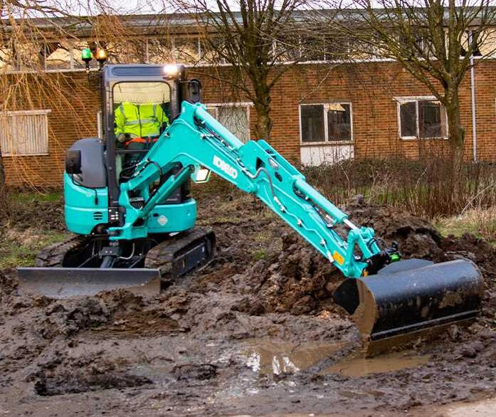 Generation-Kobelco SK35SR Mini excavators-in action
