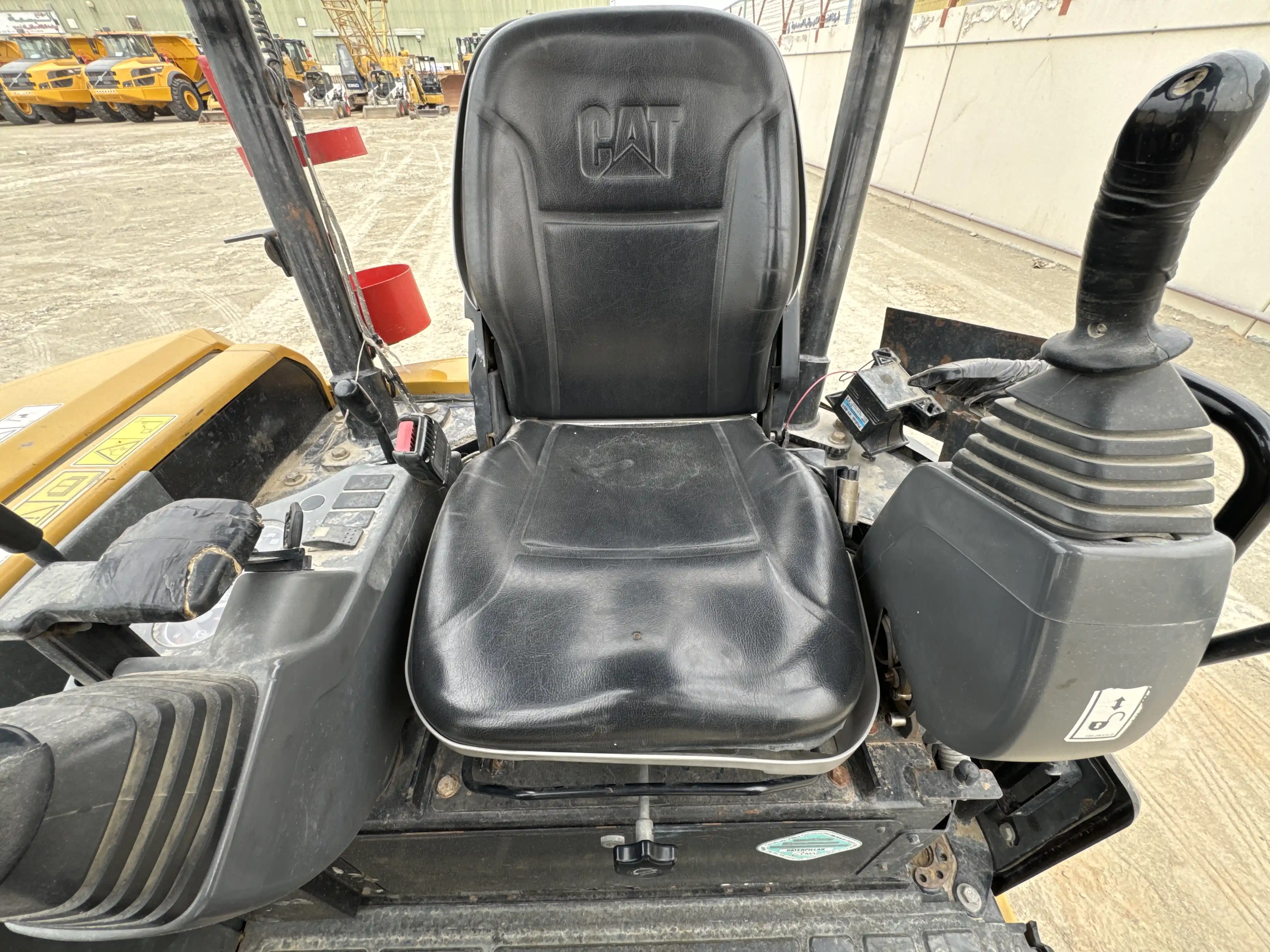 MNX-002-Cat-303E-mini-excavator-inspection-cabin-seats-armrests-2