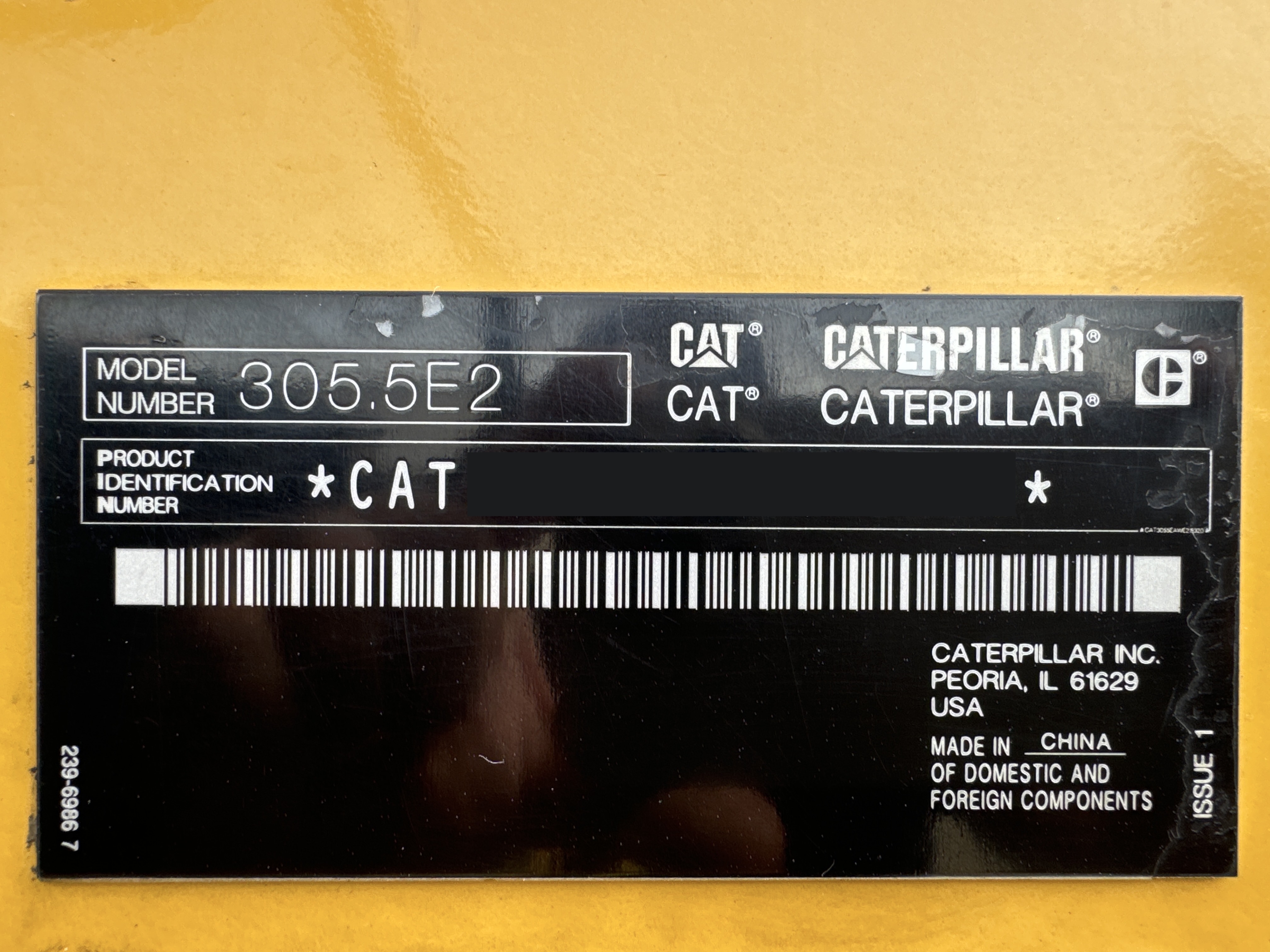 MNX-003-Cat-305.5E2-mini-excavator-inspection-general-serial-number-1