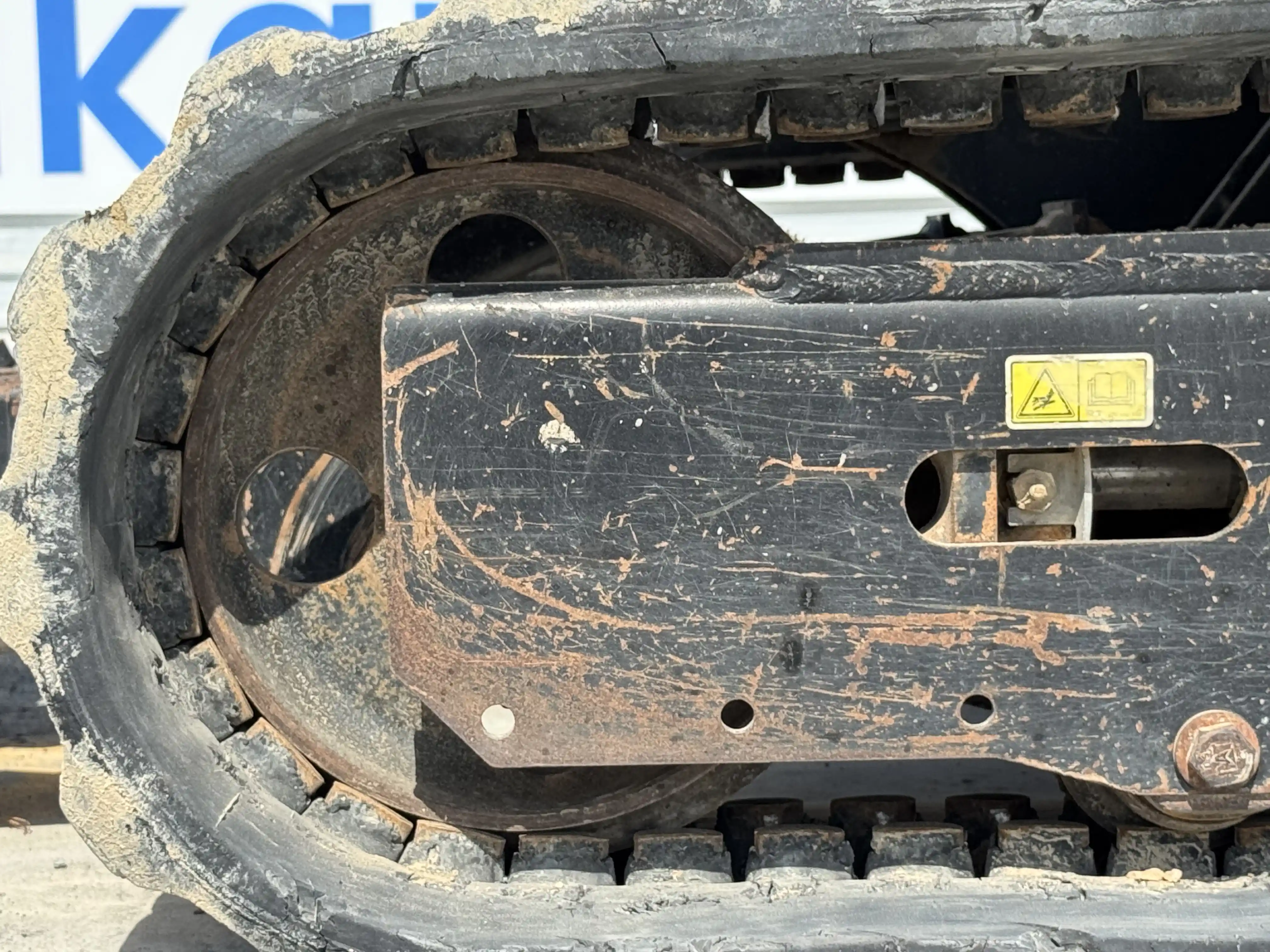 MNX-001-Cat-303E-mini-excavator-inspection-undercarriage-left-idler-2