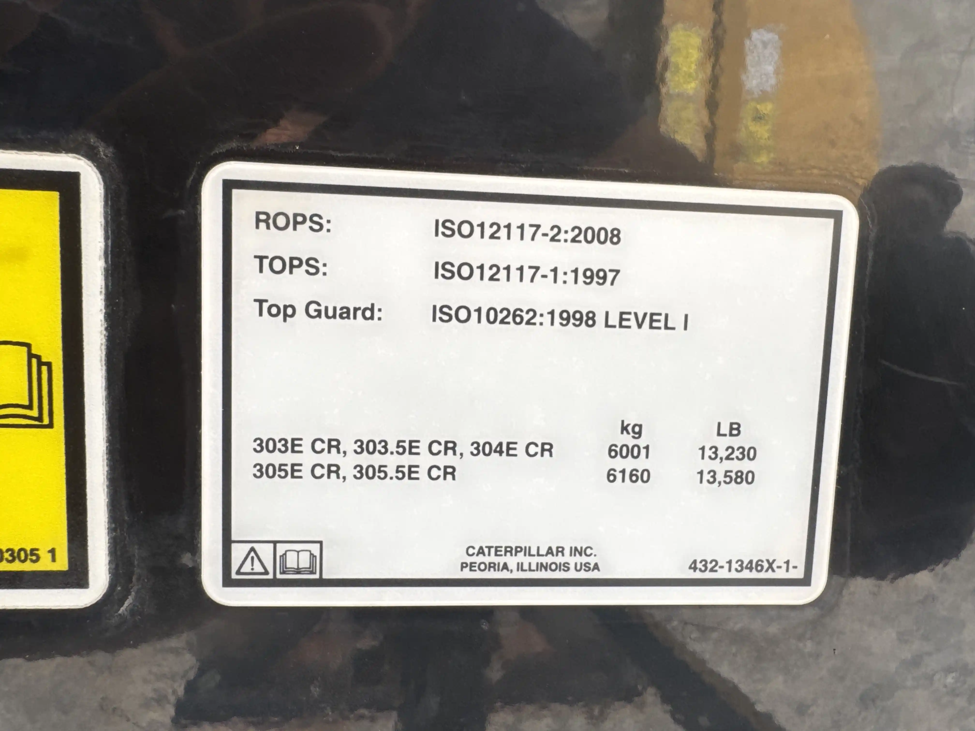 MNX-004-Cat-303E-mini-excavator-inspection-safety-rollover-protective-structure-ROPS-FOPS-1