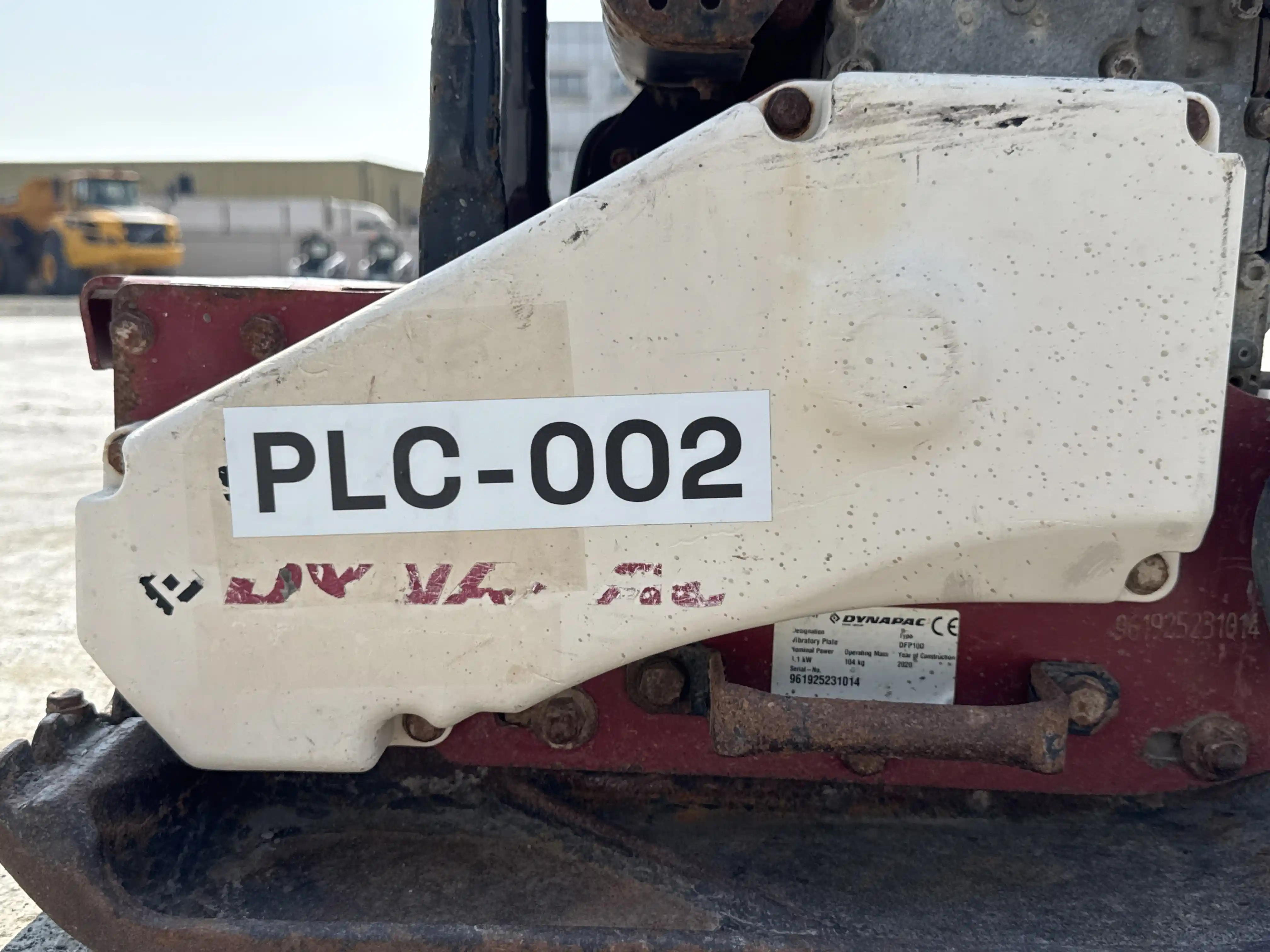 PLC-002-Dynapac-DFP10D-plate-compactor-inspection-structure-belt-cover-1