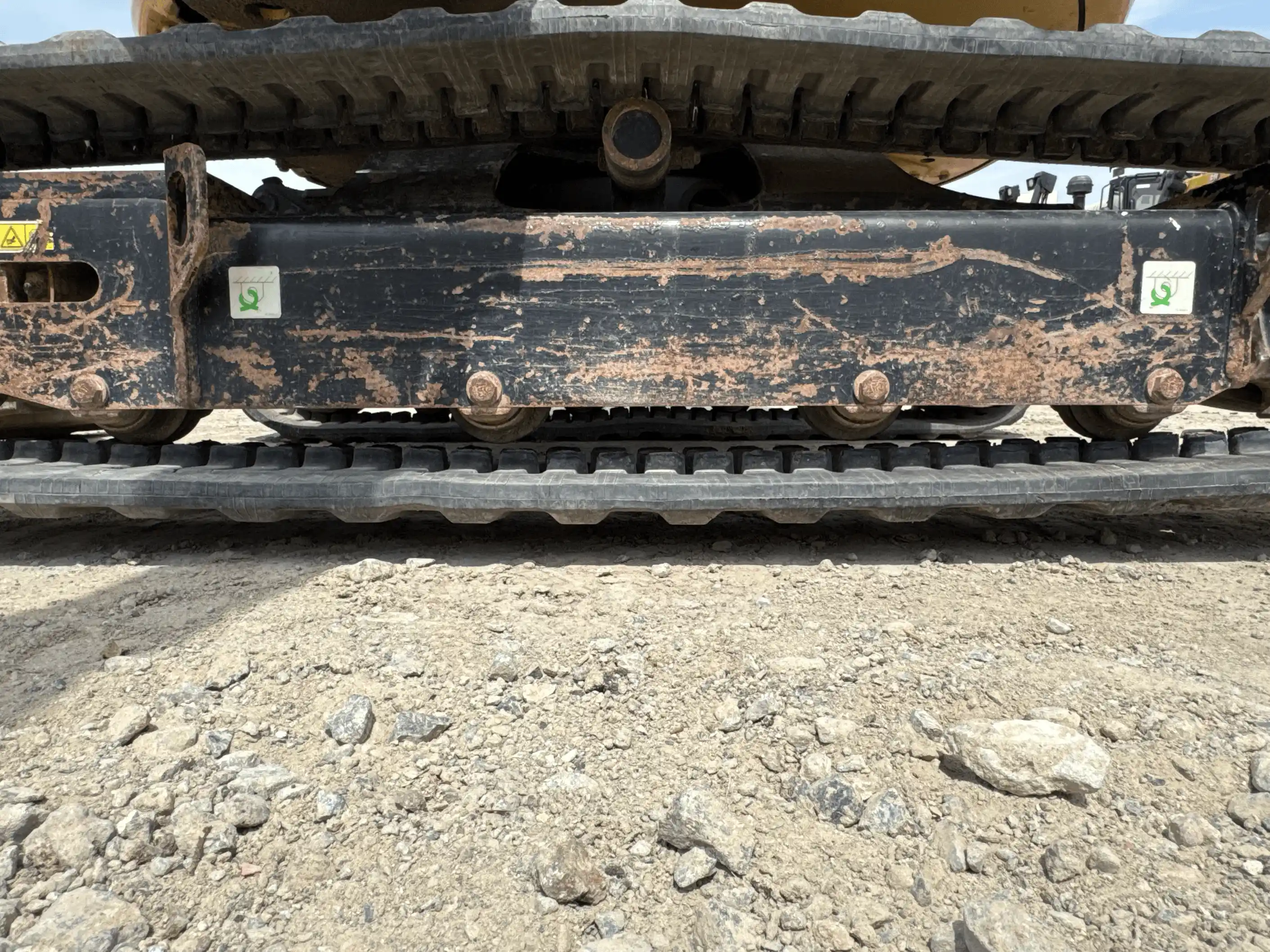 MNX-004-Cat-303E-mini-excavator-inspection-undercarriage-left-track-rollers-4
