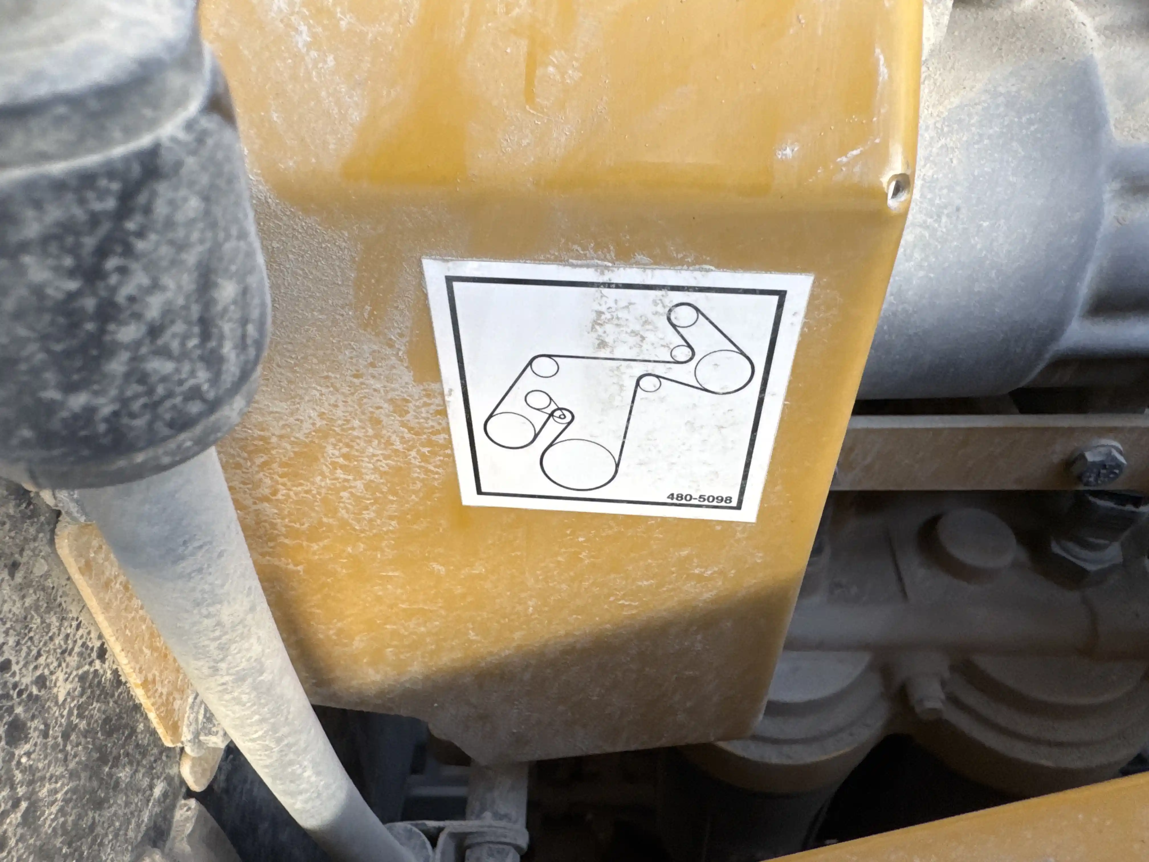 WHL-002-Cat-966L-wheel-loader-inspection-engine-belts-1