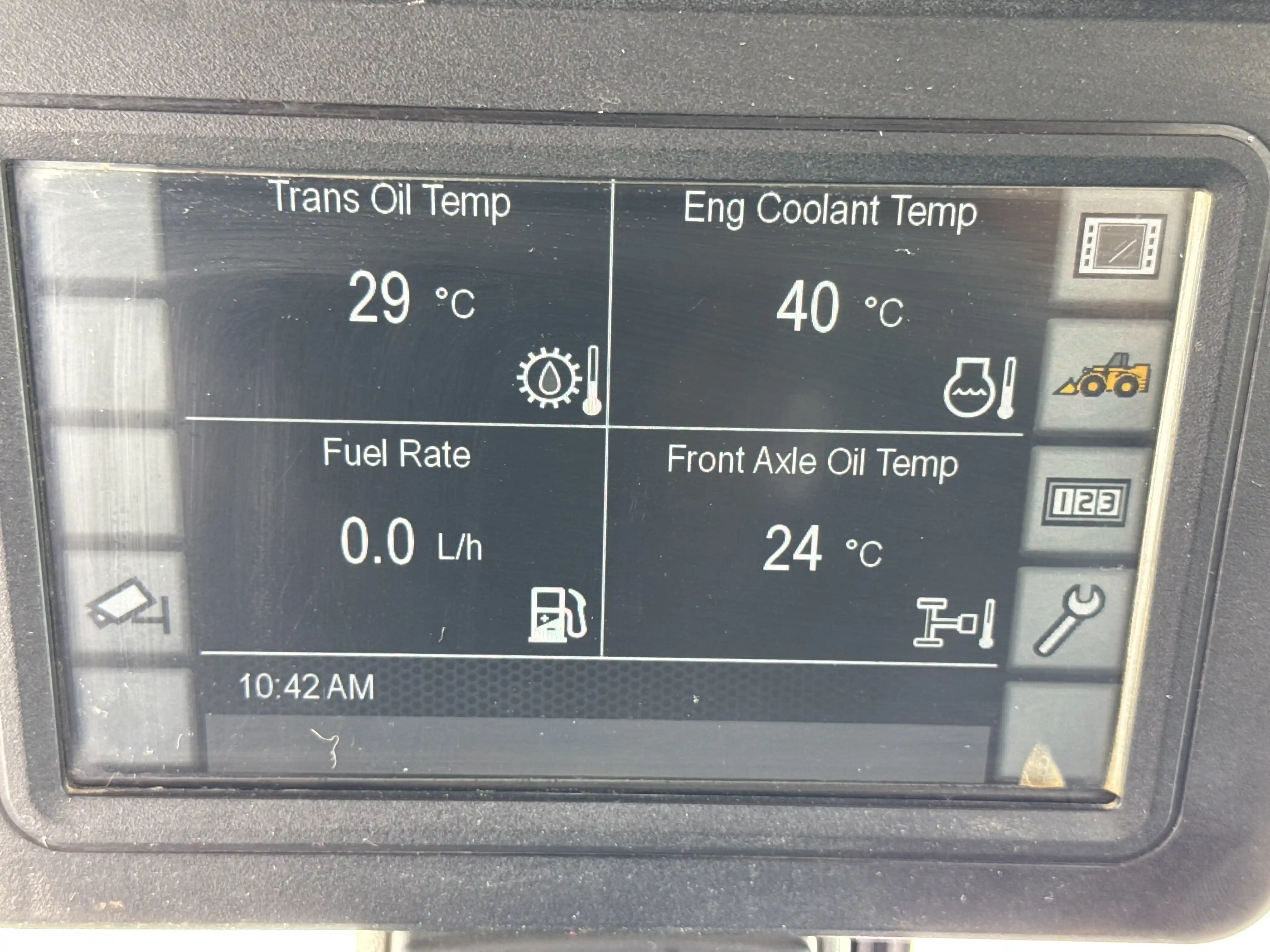 WHL-002-Cat-966L-wheel-loader-inspection-cabin-instrument-cluster-3
