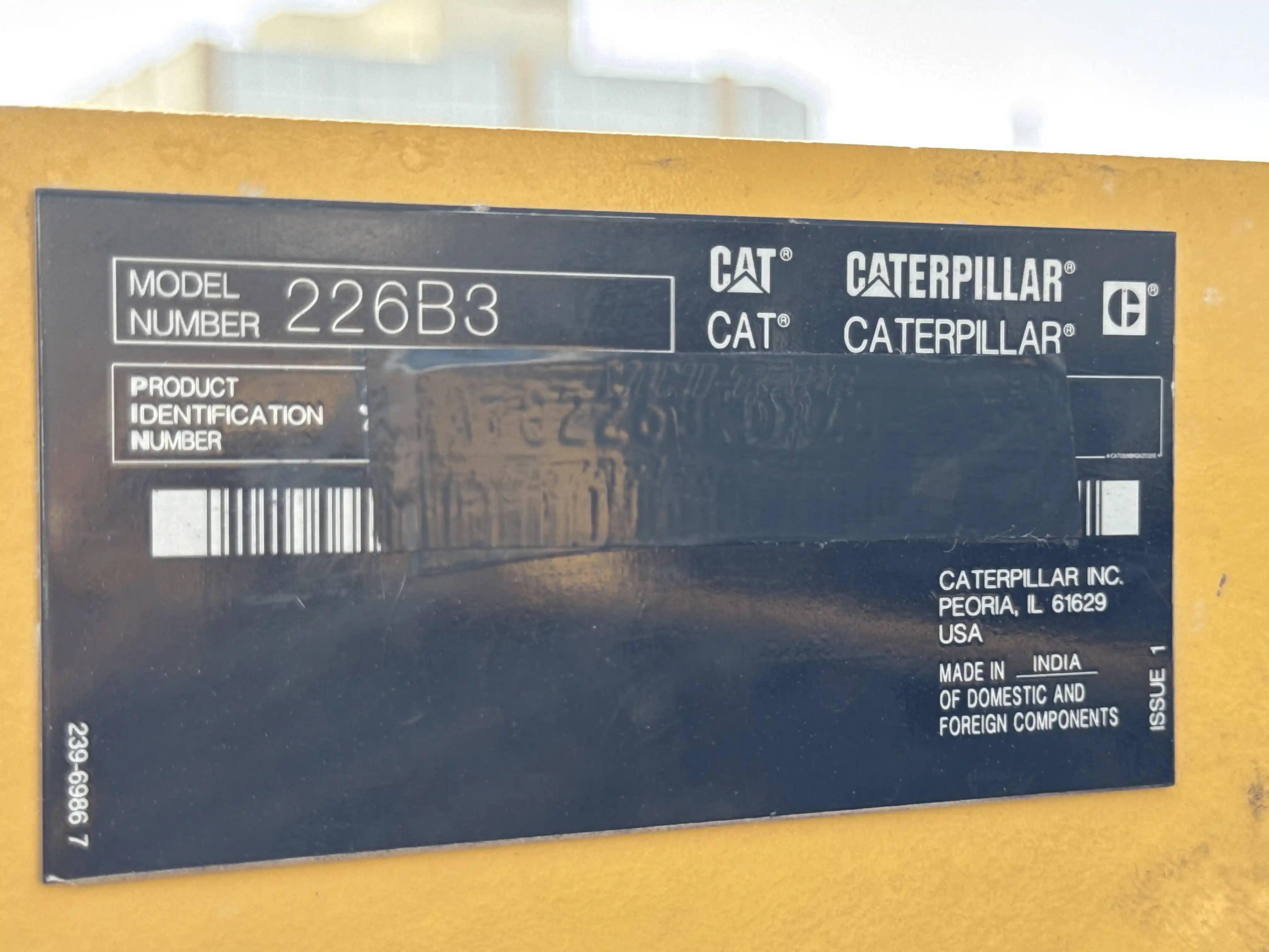 SSL-004-Cat-226B3-skid-steer-loader-inspection-general-serial-number