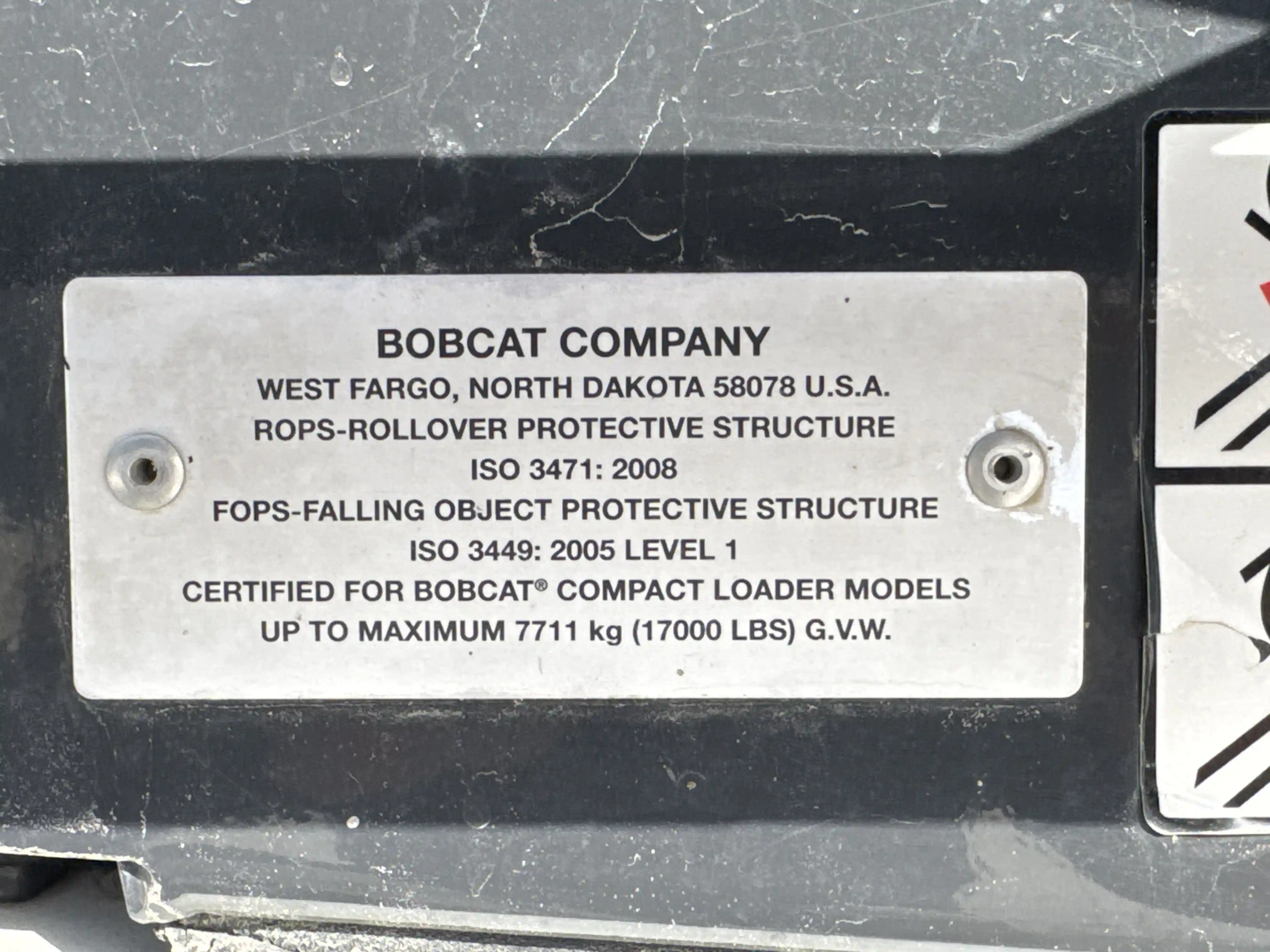 SSL-007-Bobcat-S510-skid-steer-loader-inspection-safety-rollover-protective-structure-ROPS-FOPS-3