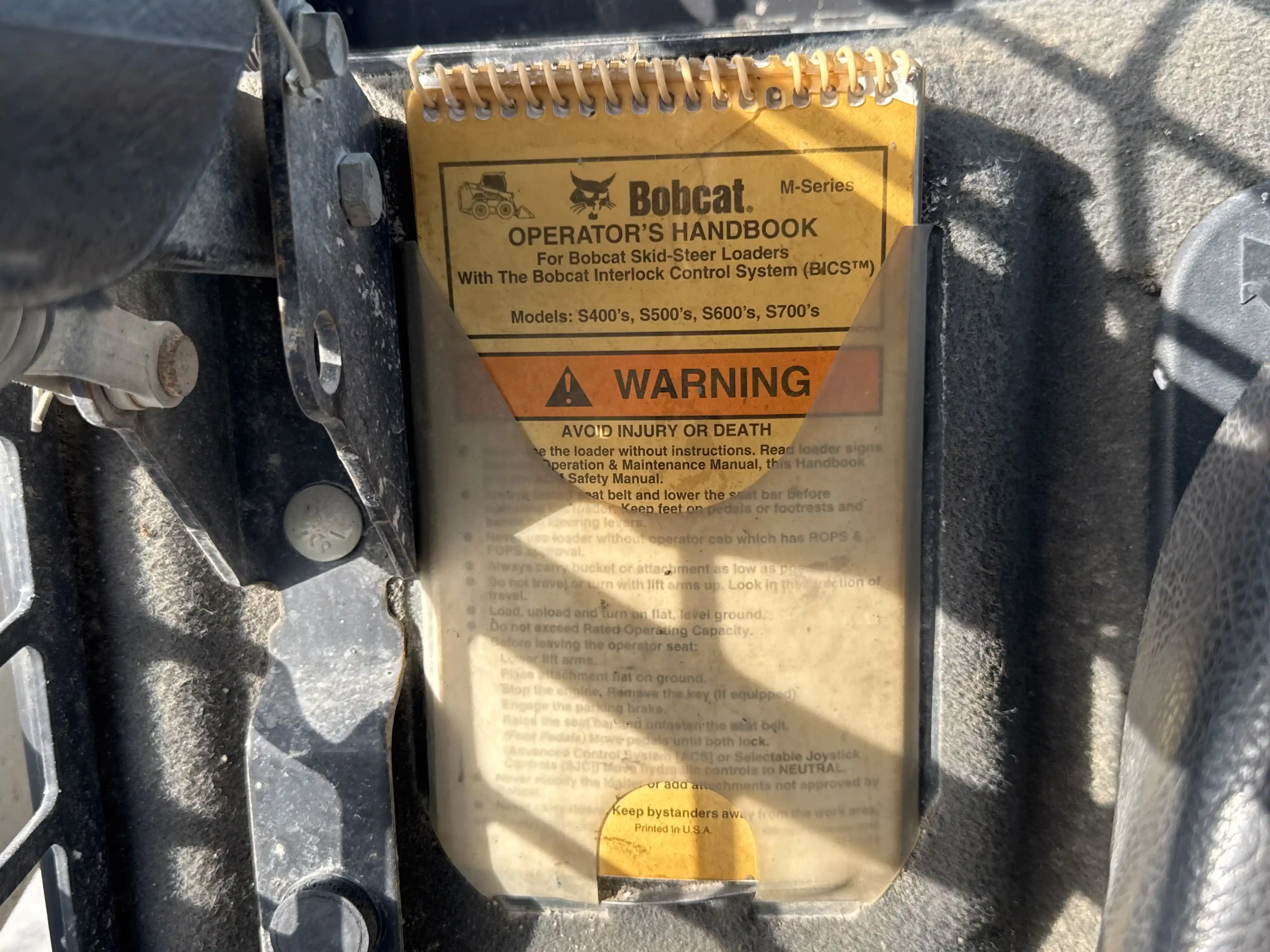 SSL-007-Bobcat-S510-skid-steer-loader-inspection-safety-manufacturer's-manual