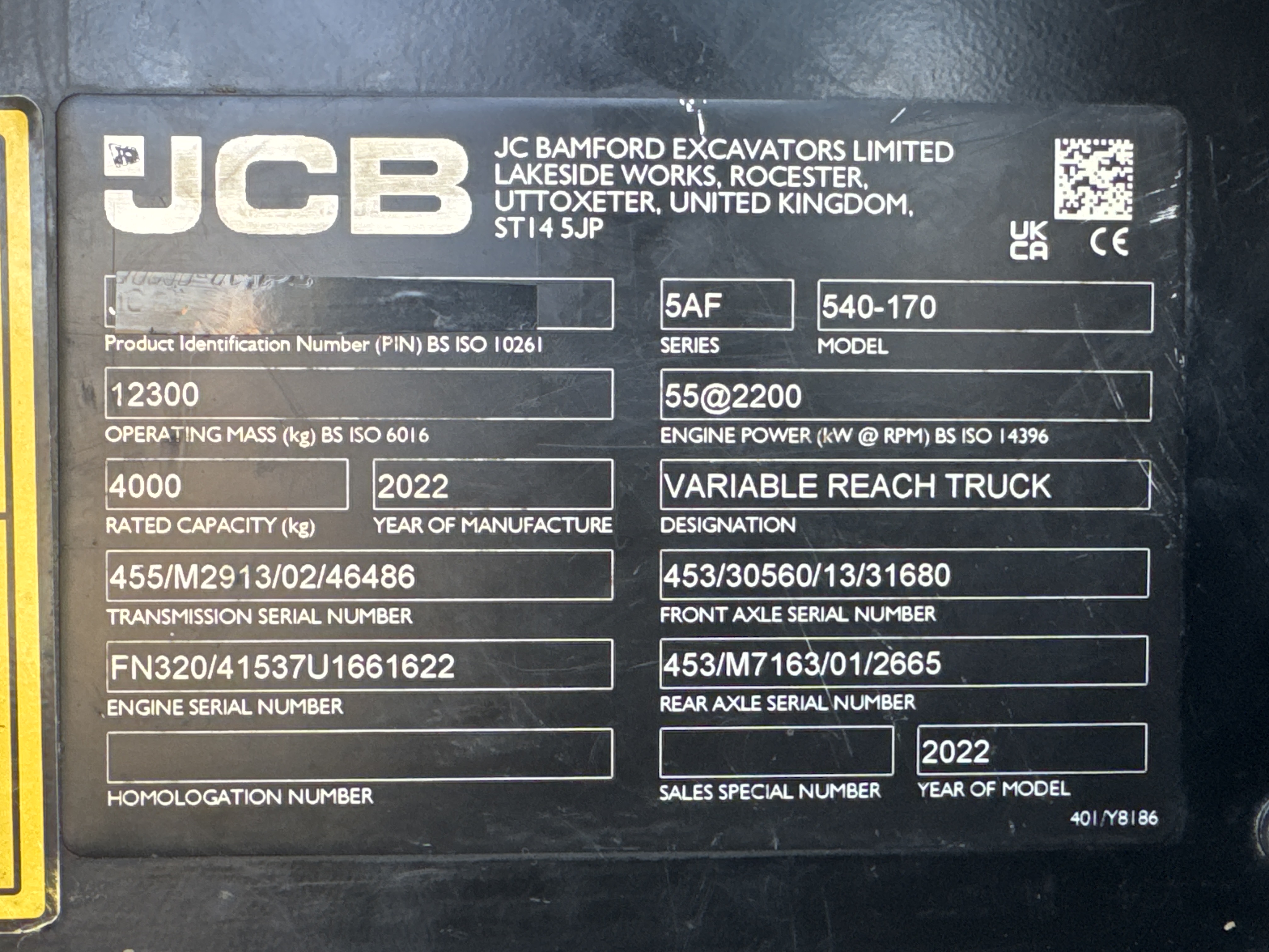 THM-002-JCB-540-170-telehandler-inspection-General-Serial-number