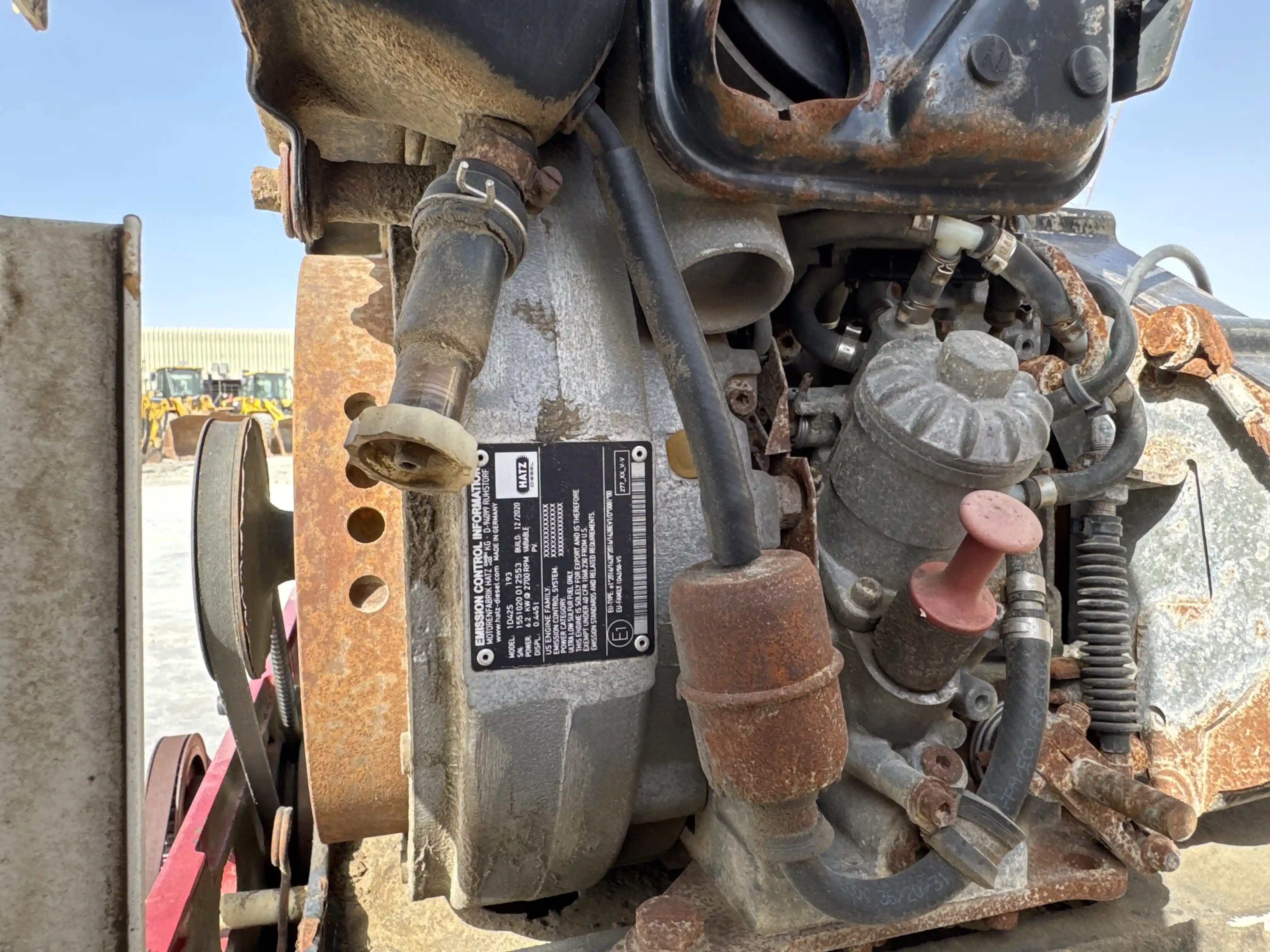 WBC-002-Dynapac-DTR75-walk-behind-compactor-inspection-engine-fuel-leaks-1