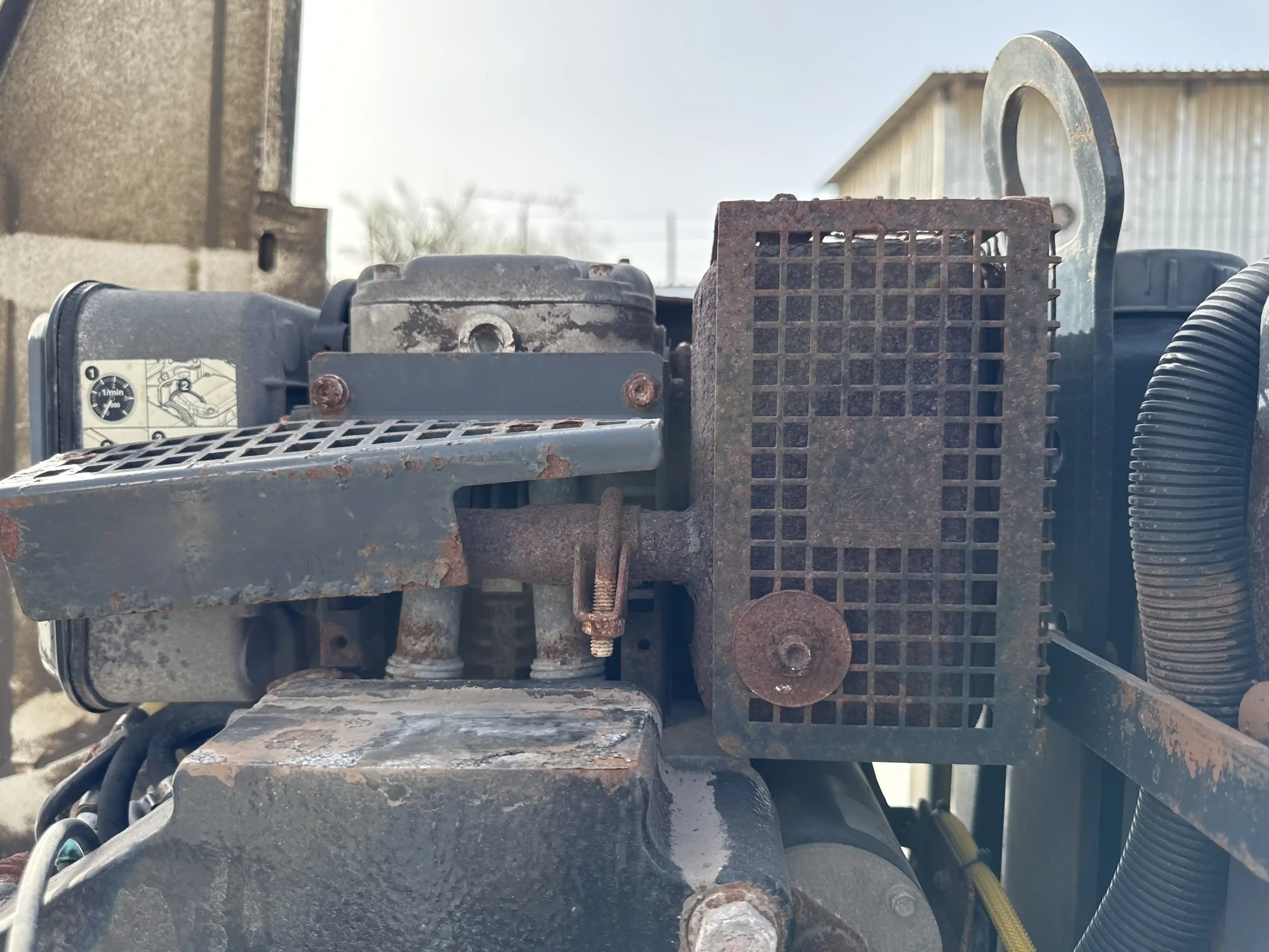 WBC-002-Dynapac-DTR75-walk-behind-compactor-inspection-engine-exhaust-system-1