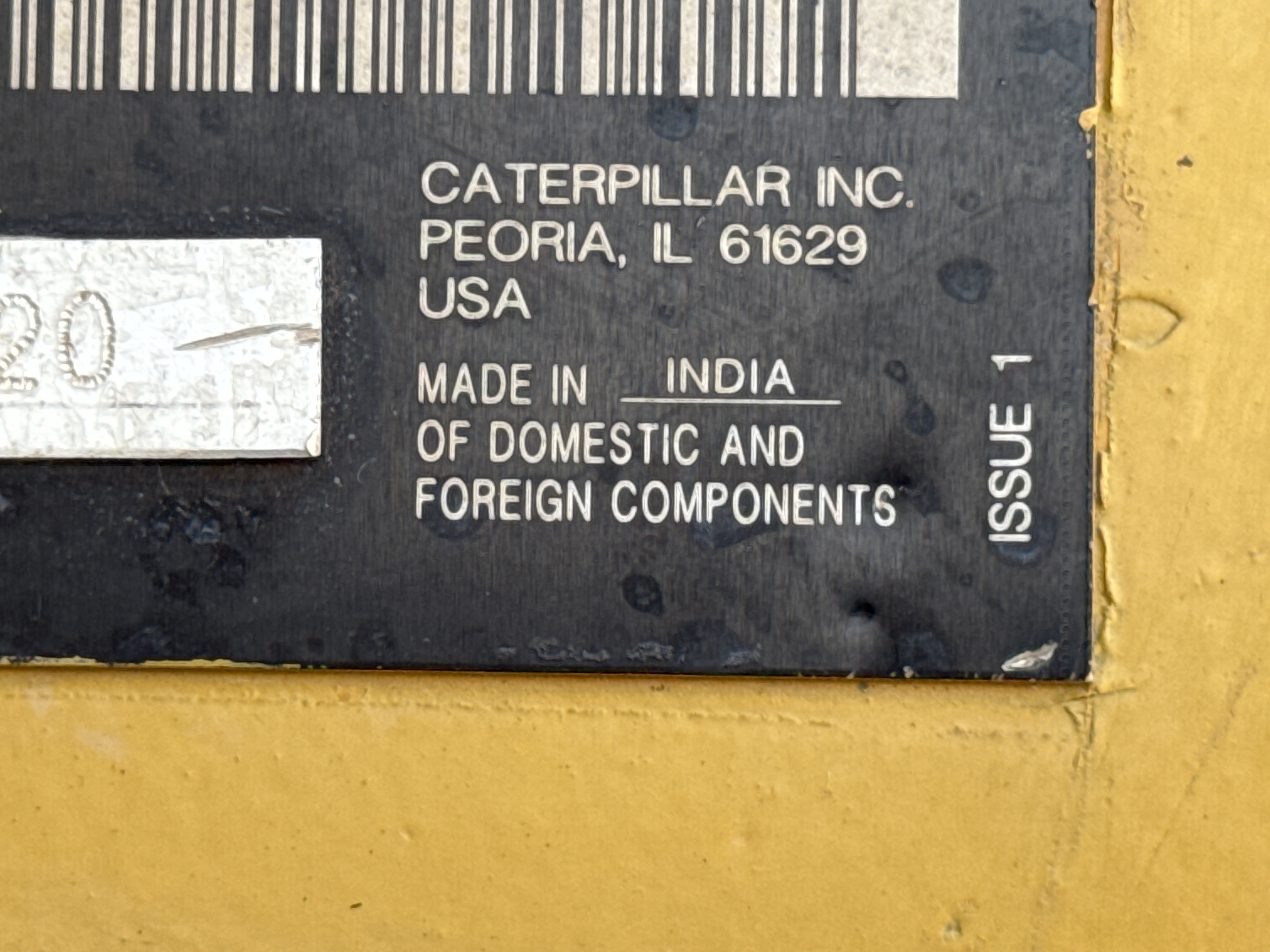 MDX-001-Cat-323D3-medium-excavator-inspection-General-Country-of-manufacture