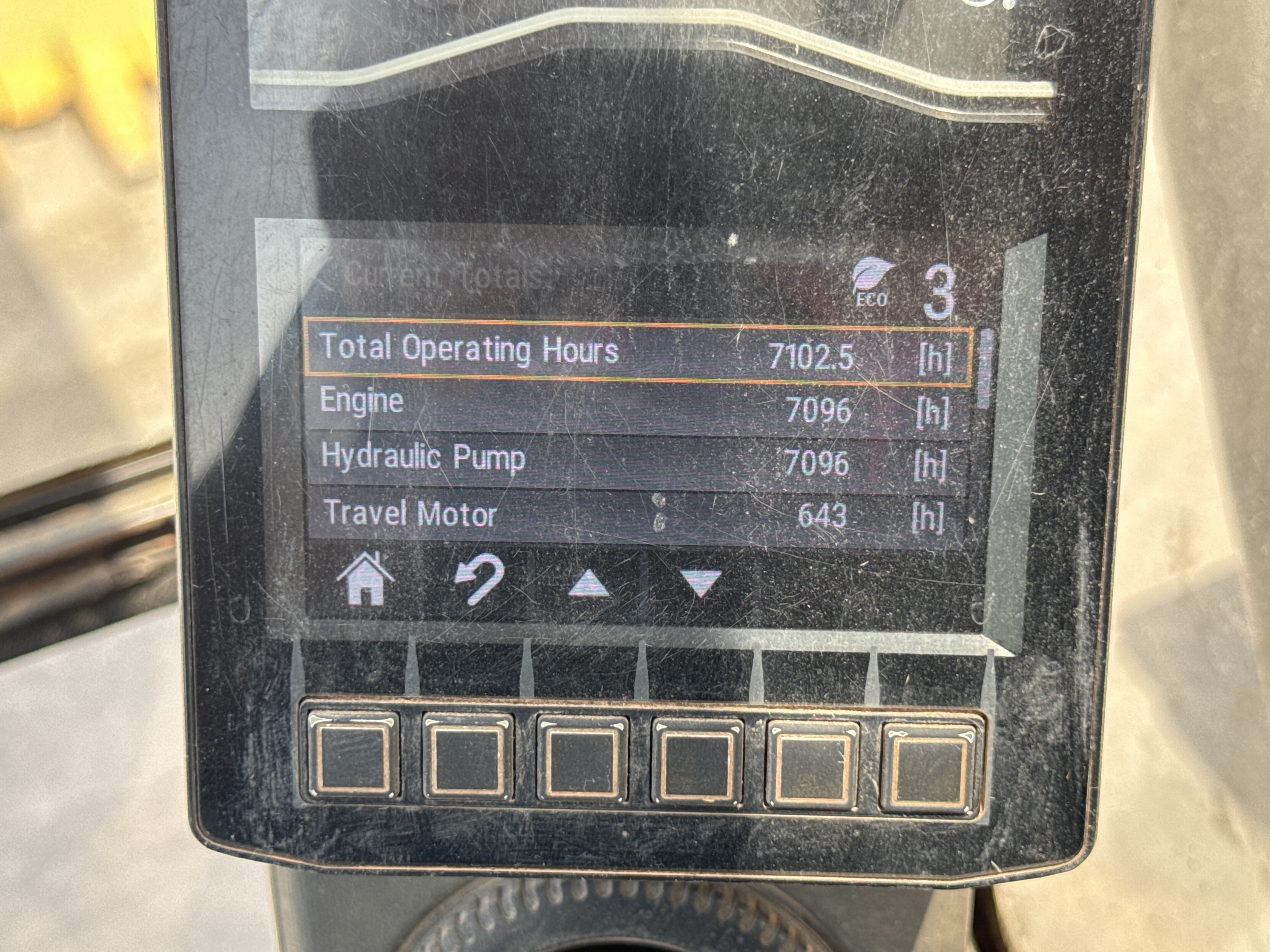 MDX-001-Cat-323D3-medium-excavator-inspection-General-Hour-meter-1
