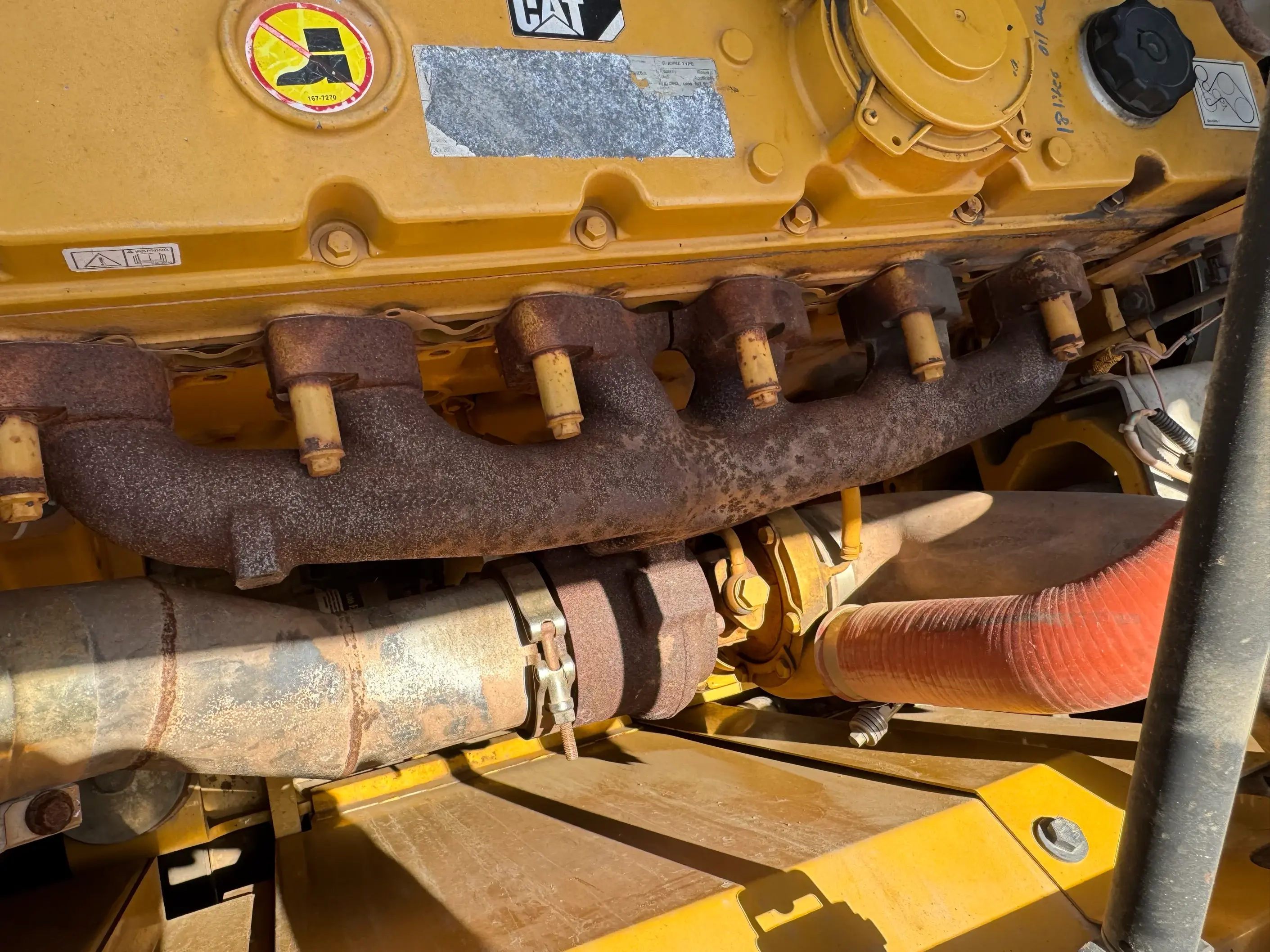 MDX-002-Cat-323D3-medium-excavator-inspection-engine-exhaust-system-3
