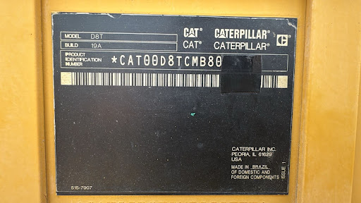 CDB-003-Cat-D8T-crawler-dozer-inspection-general-serial-number