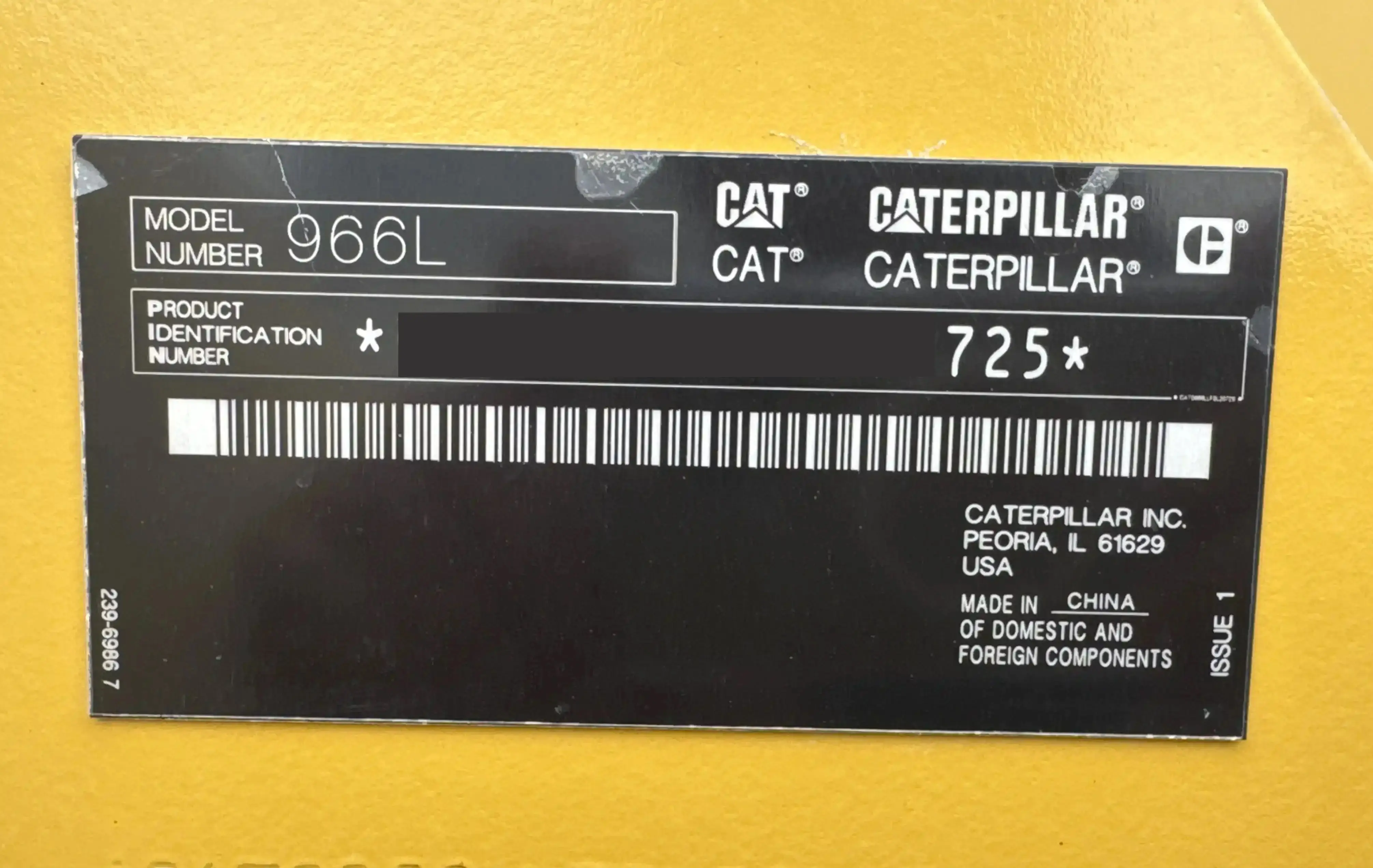 WHL-002-Cat-966L-wheel-loader-inspection-general-serial-number
