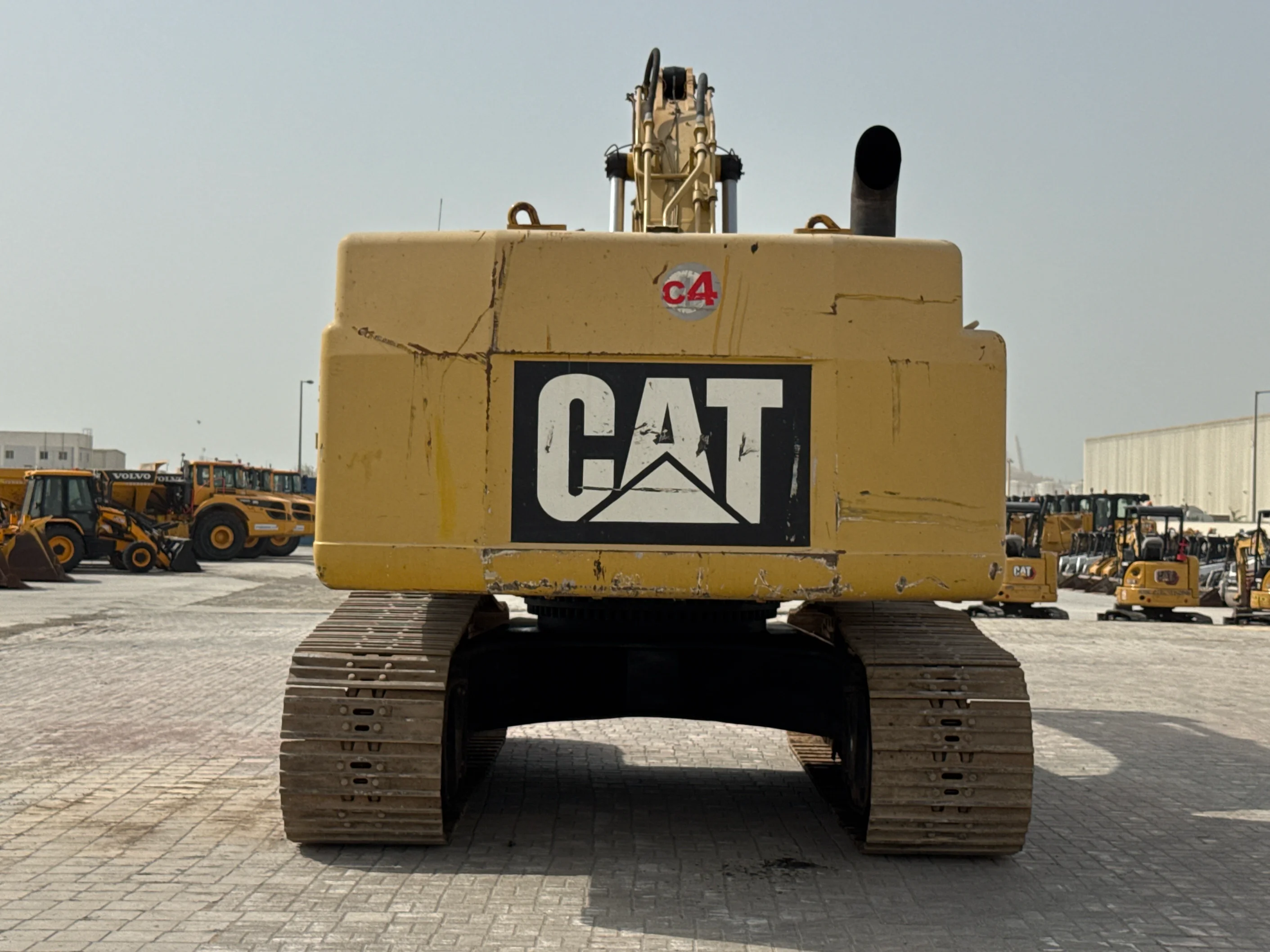 LEX-004-Cat-349D2L-large-excavator-inspection-structure-paint
