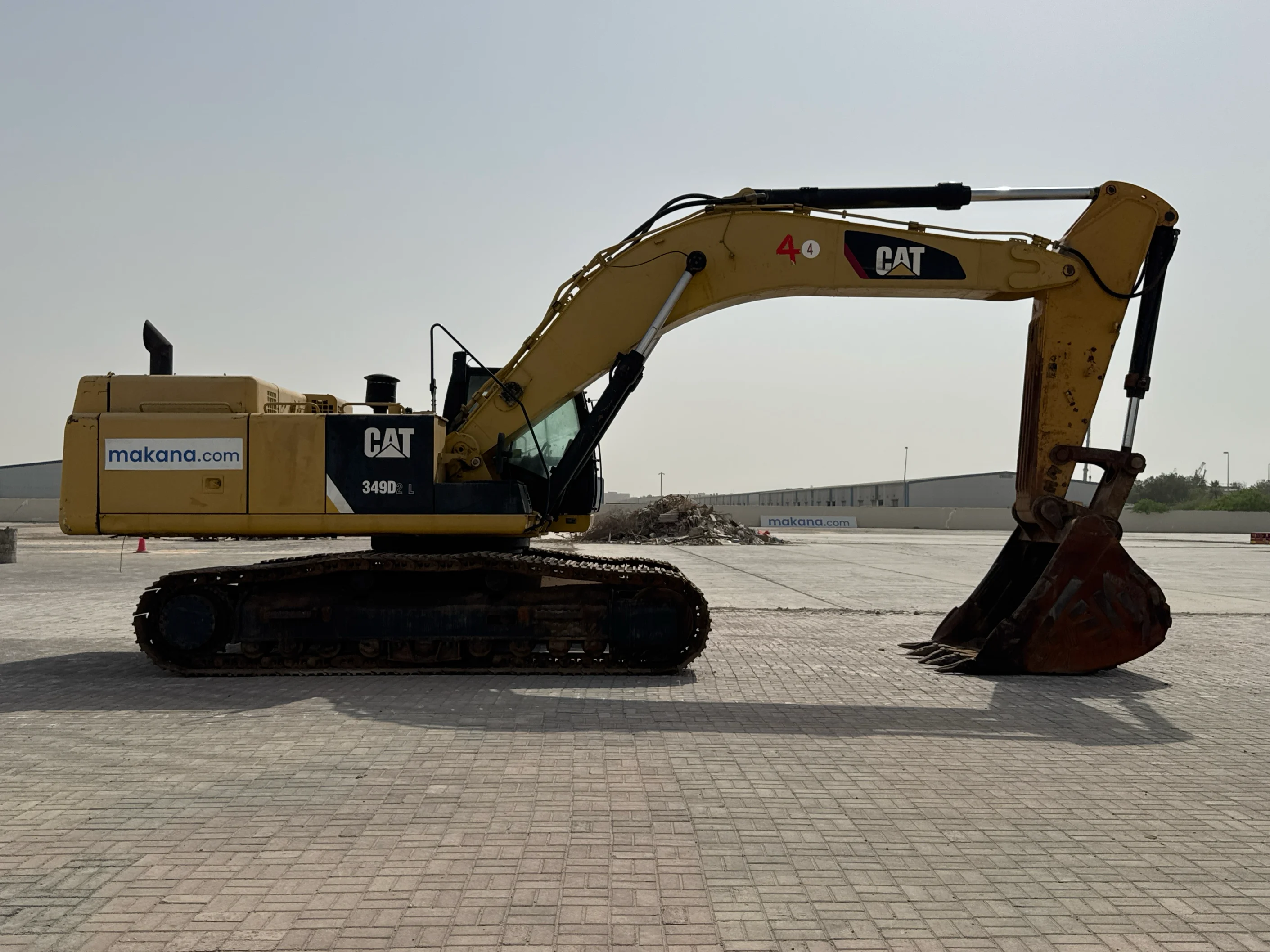 LEX-004-Cat-349D2L-large-excavator-inspection-structure-paint