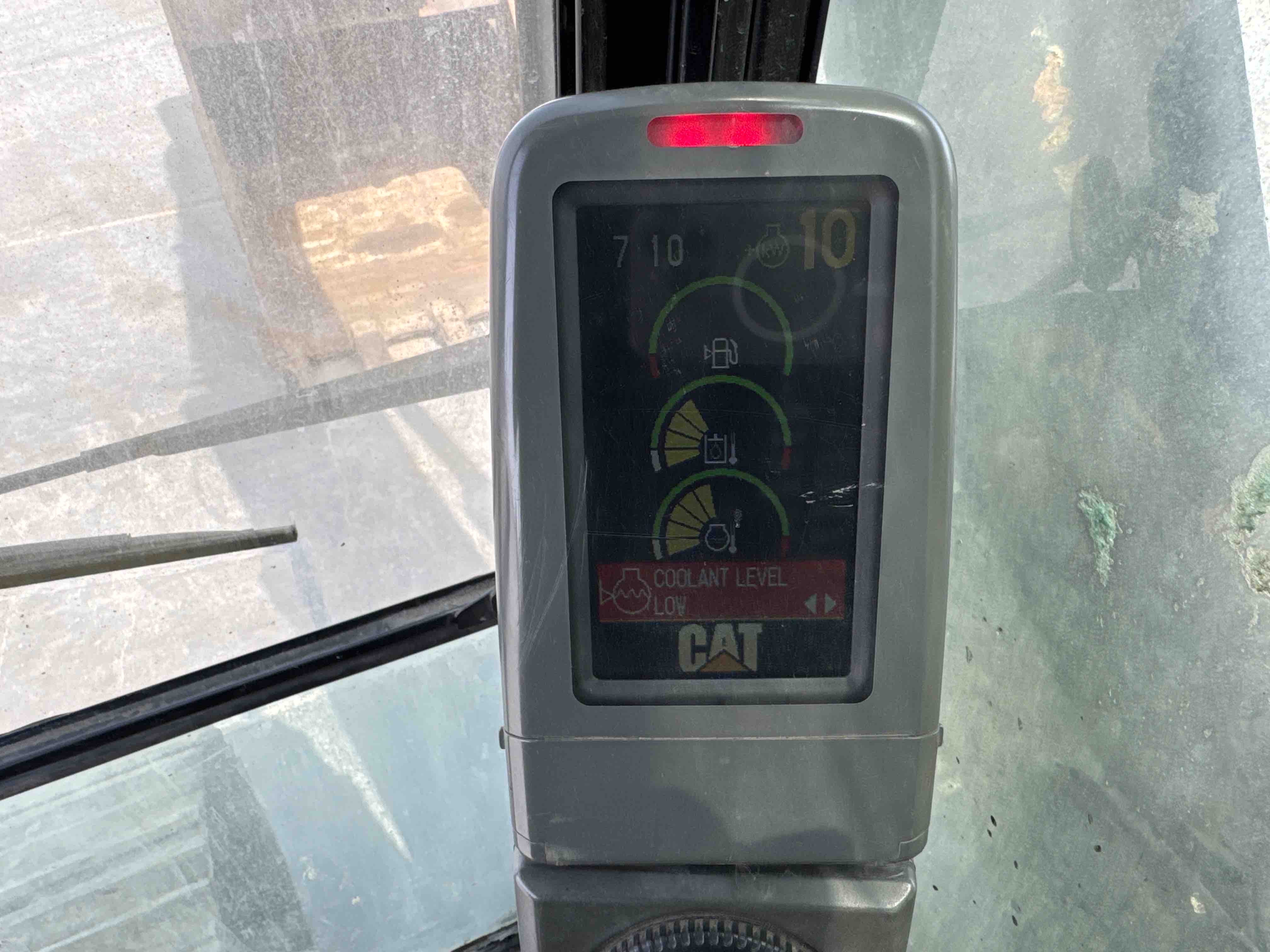 LEX-004-Cat-349D2L-large-excavator-inspection-cabin-instrument-cluster