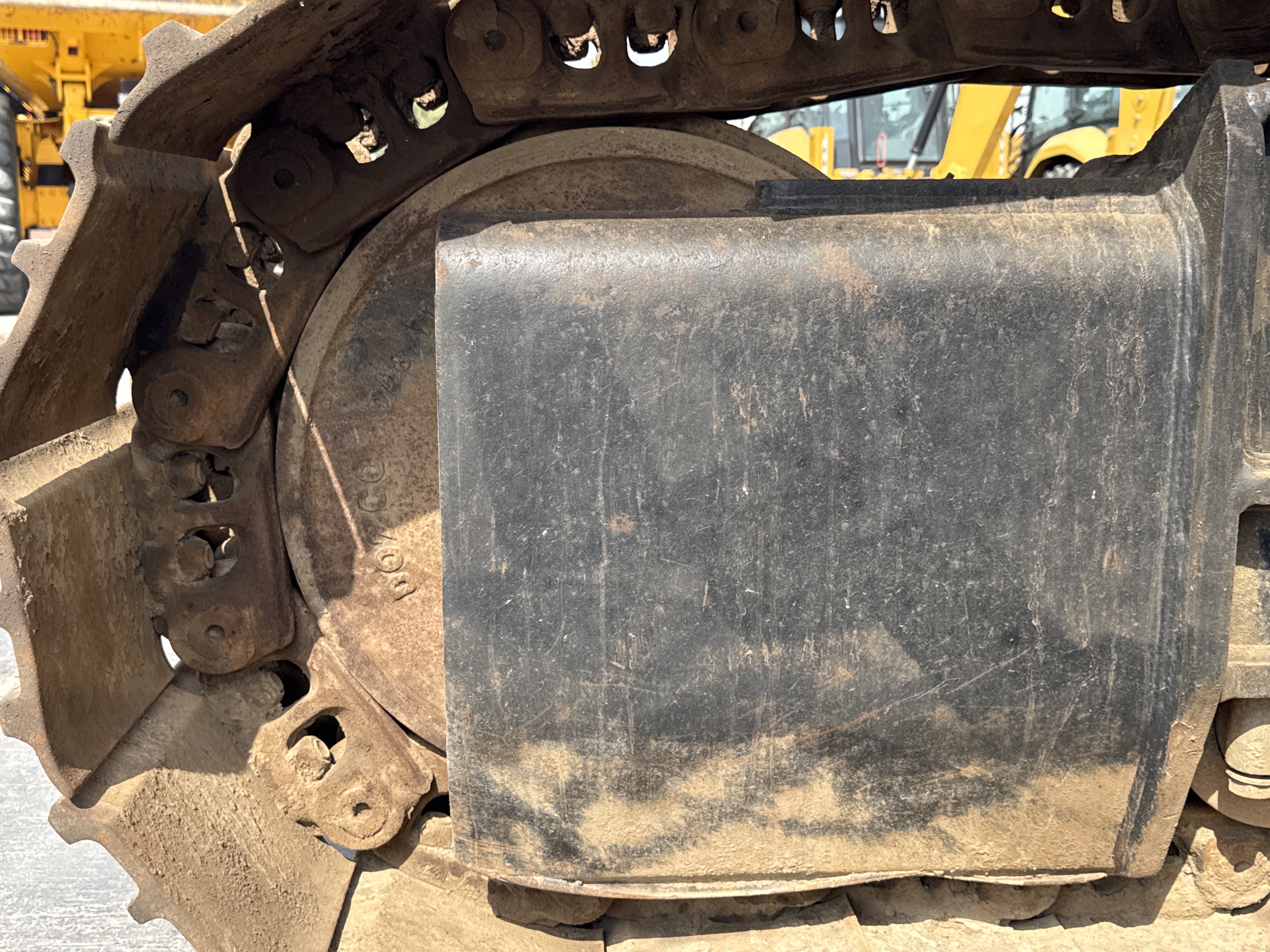 LEX-004-Cat-349D2L-large-excavator-inspection-undercarriage-right-idler