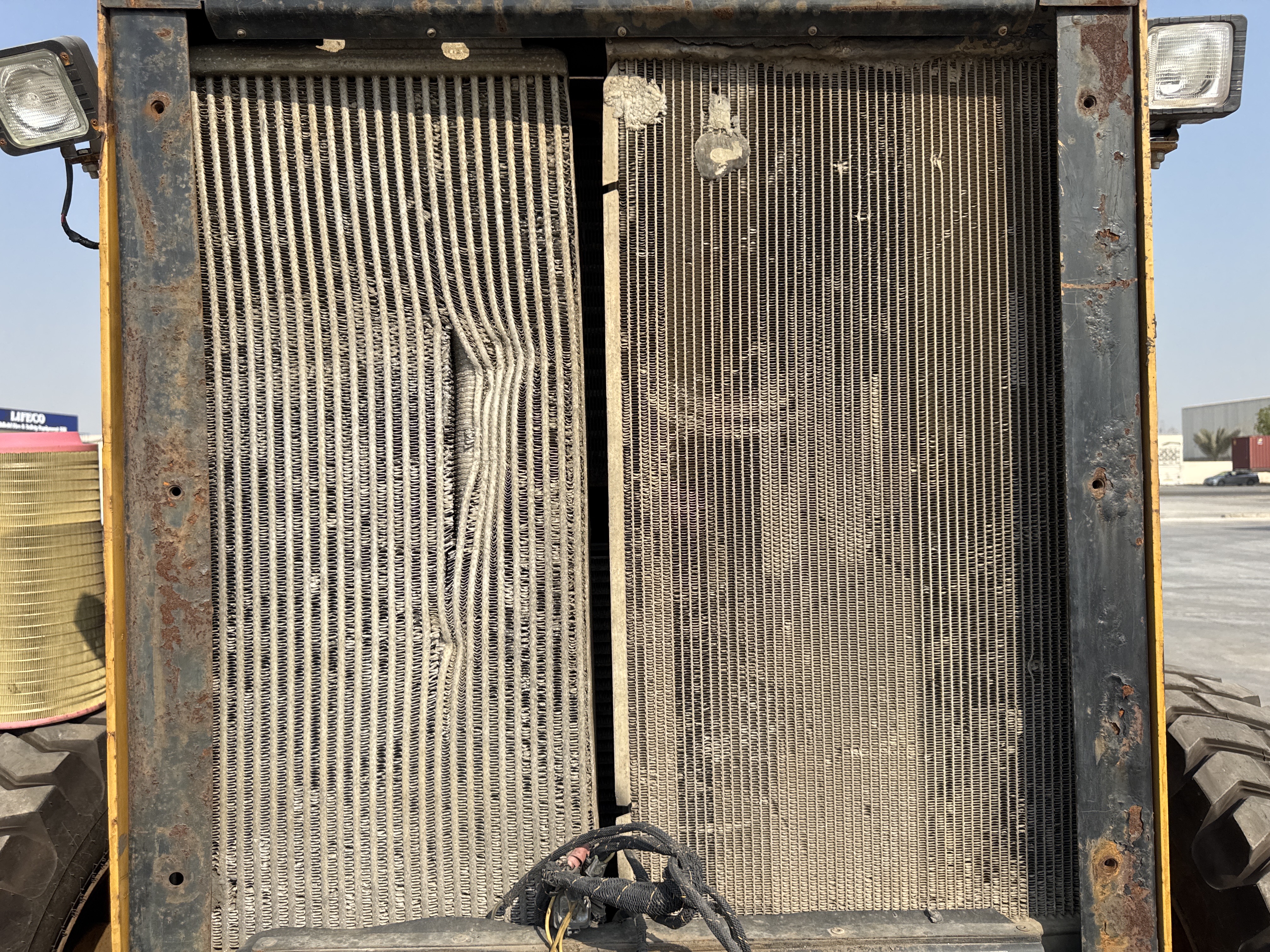 MGG-001-Cat-140K-Motor-graders-inspection-Engine-Radiator,-condenser,-intercooler,-hydraulic-cooler-2