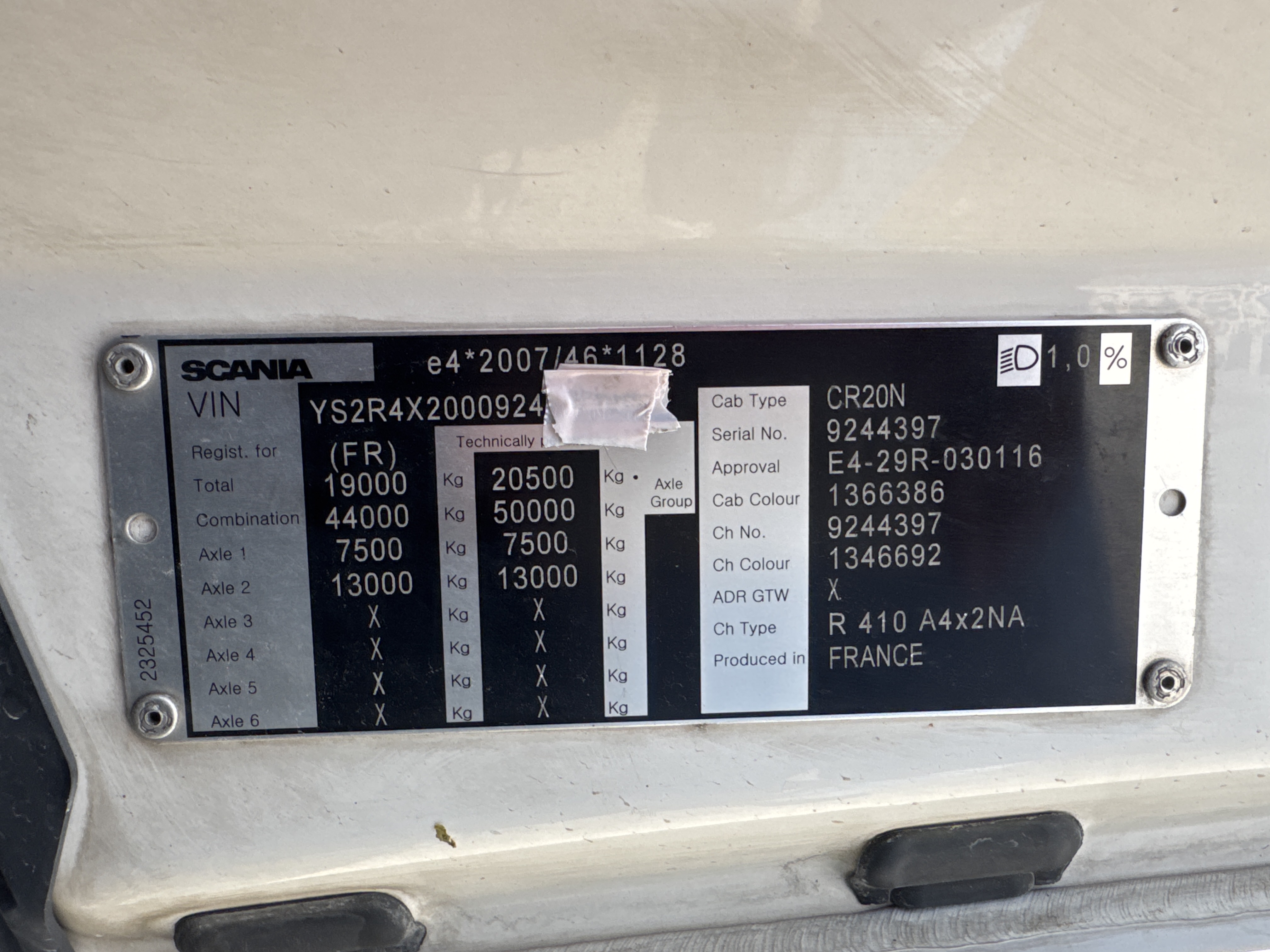 PMT-002-Scania-R410-Trailer-trucks-inspection-General-Serial-number-2