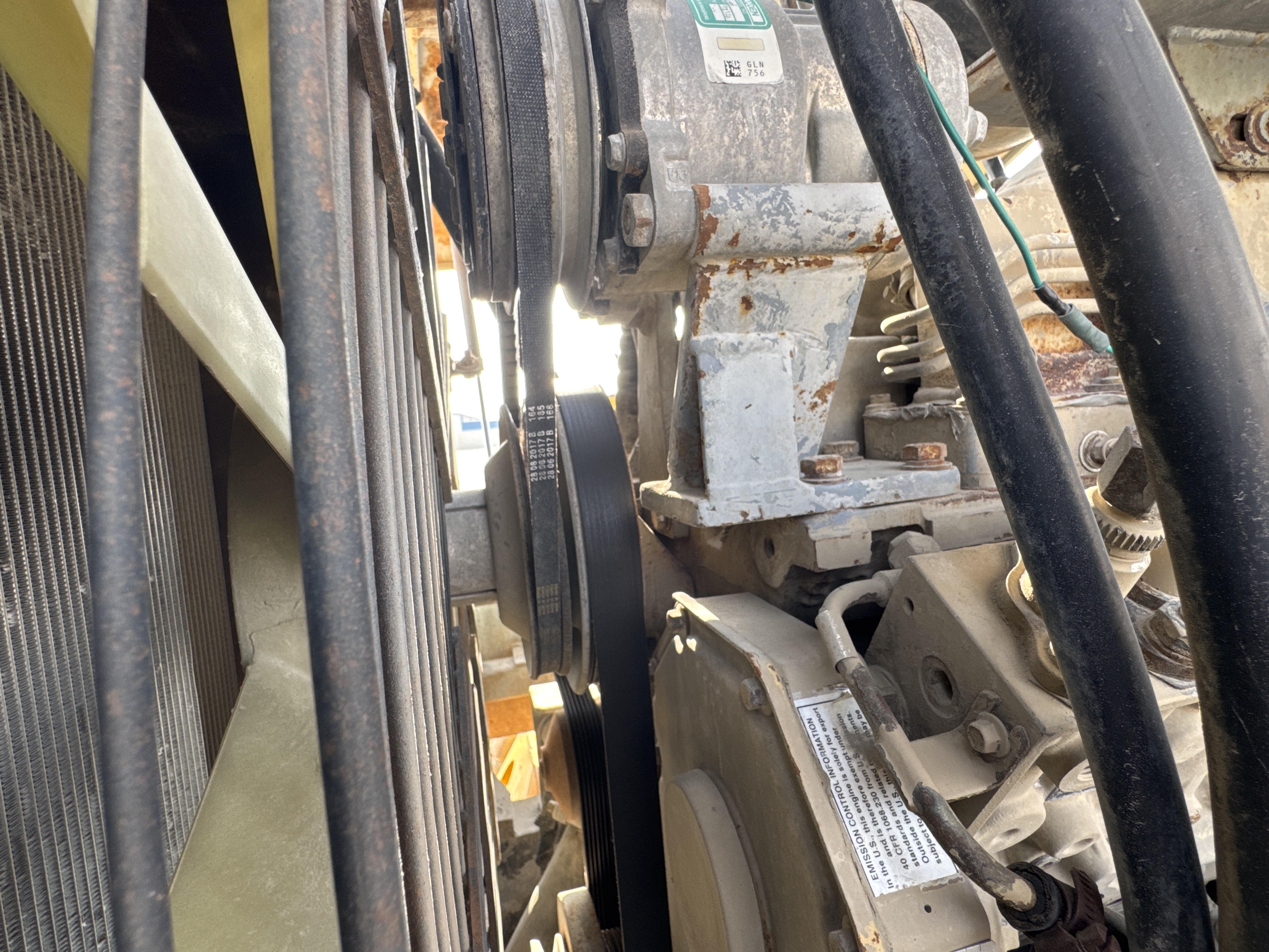 MGG-002-Sany-PQ190-IIA-Motor-graders-inspection-Engine-Belt-2