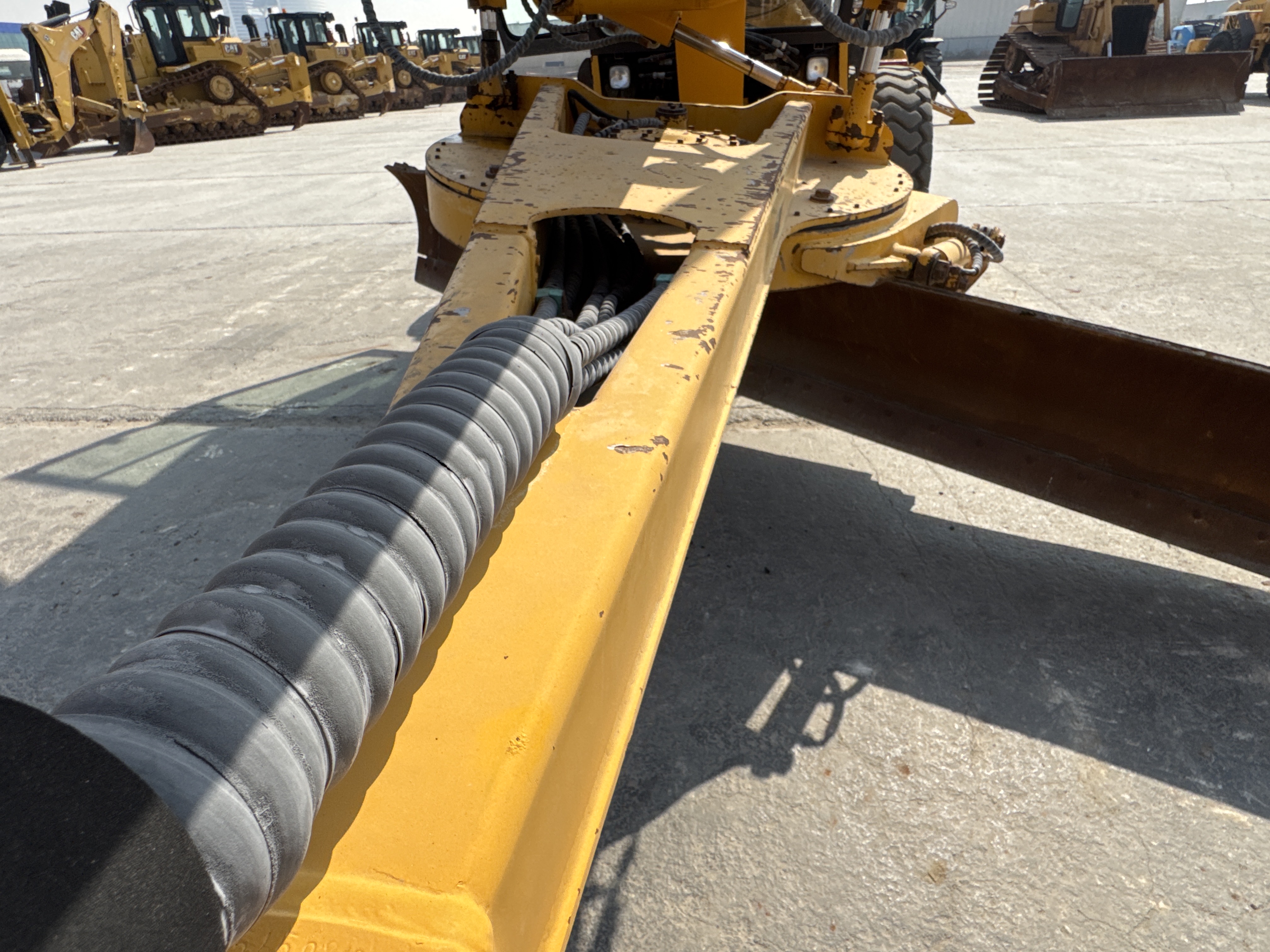 MGG-002-Sany-PQ190-IIA-Motor-graders-inspection-Chassis-Draw-bar-2