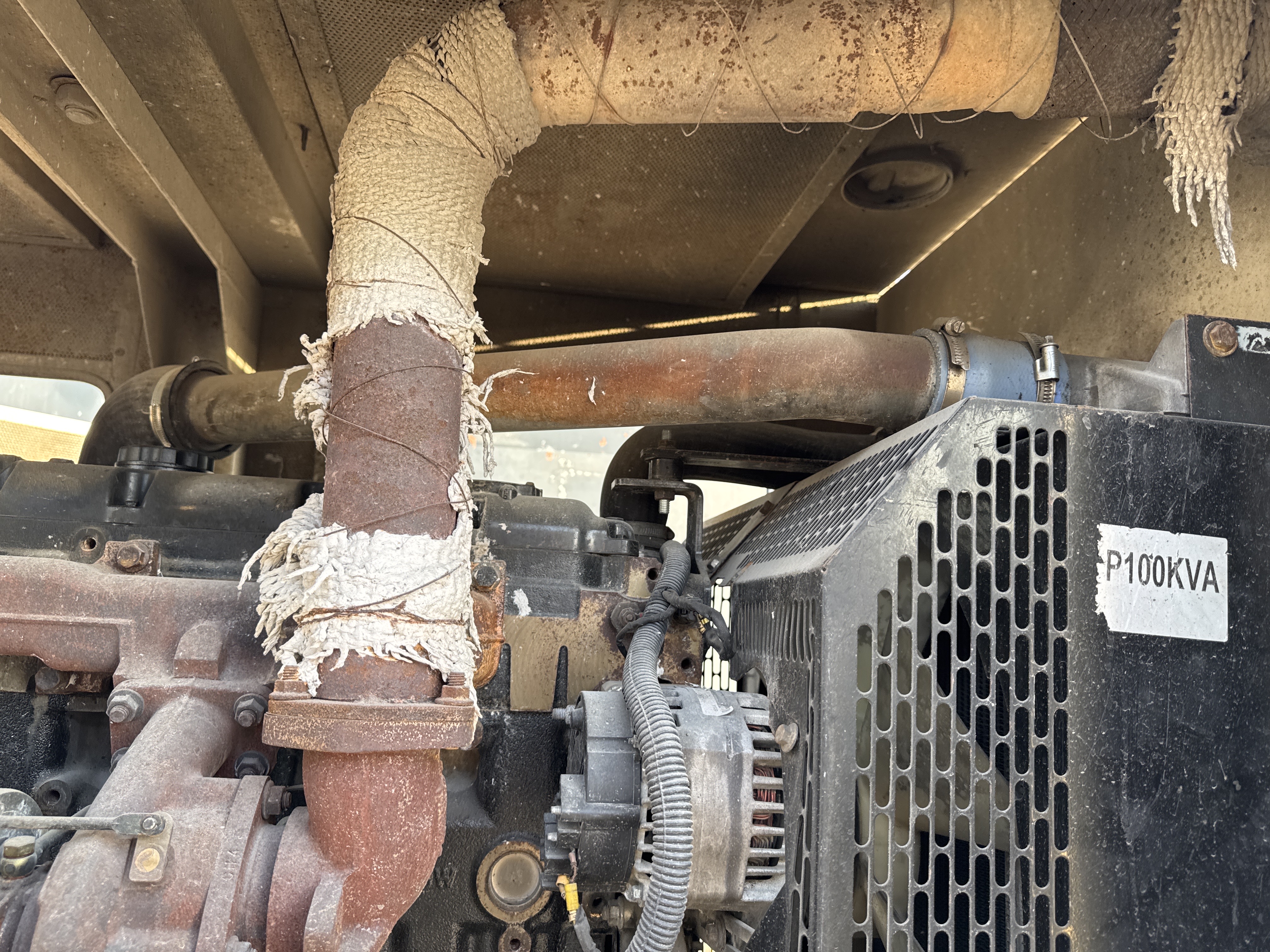 SGG-003-Perkins-100-KVA-Stationary-generators-inspection-Engine-Exhaust-system-2