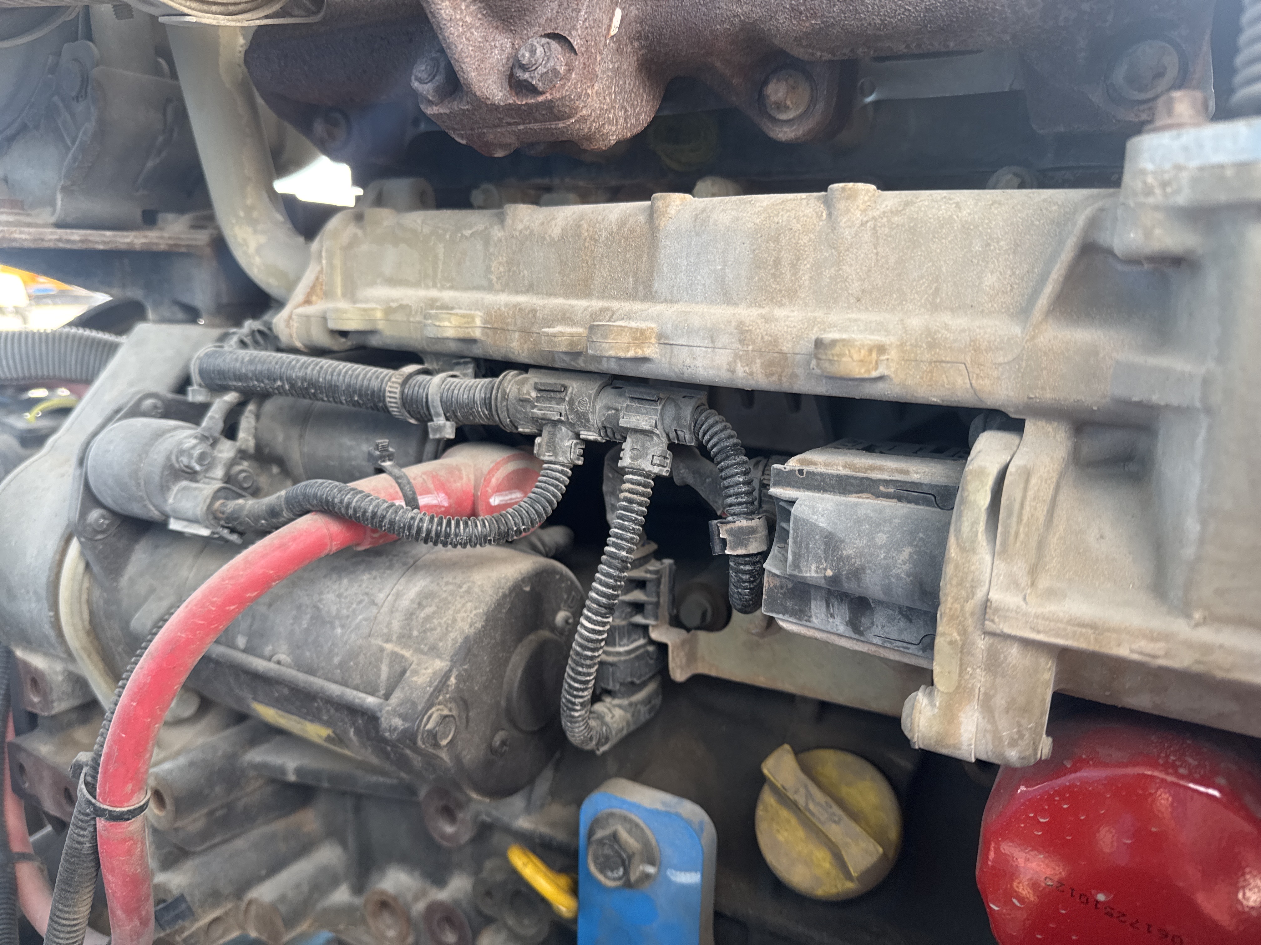 BLA-017-Genie-Z-45/25J-RT-Boom-lifts-inspection-Engine-Engine-oil-leaks-2