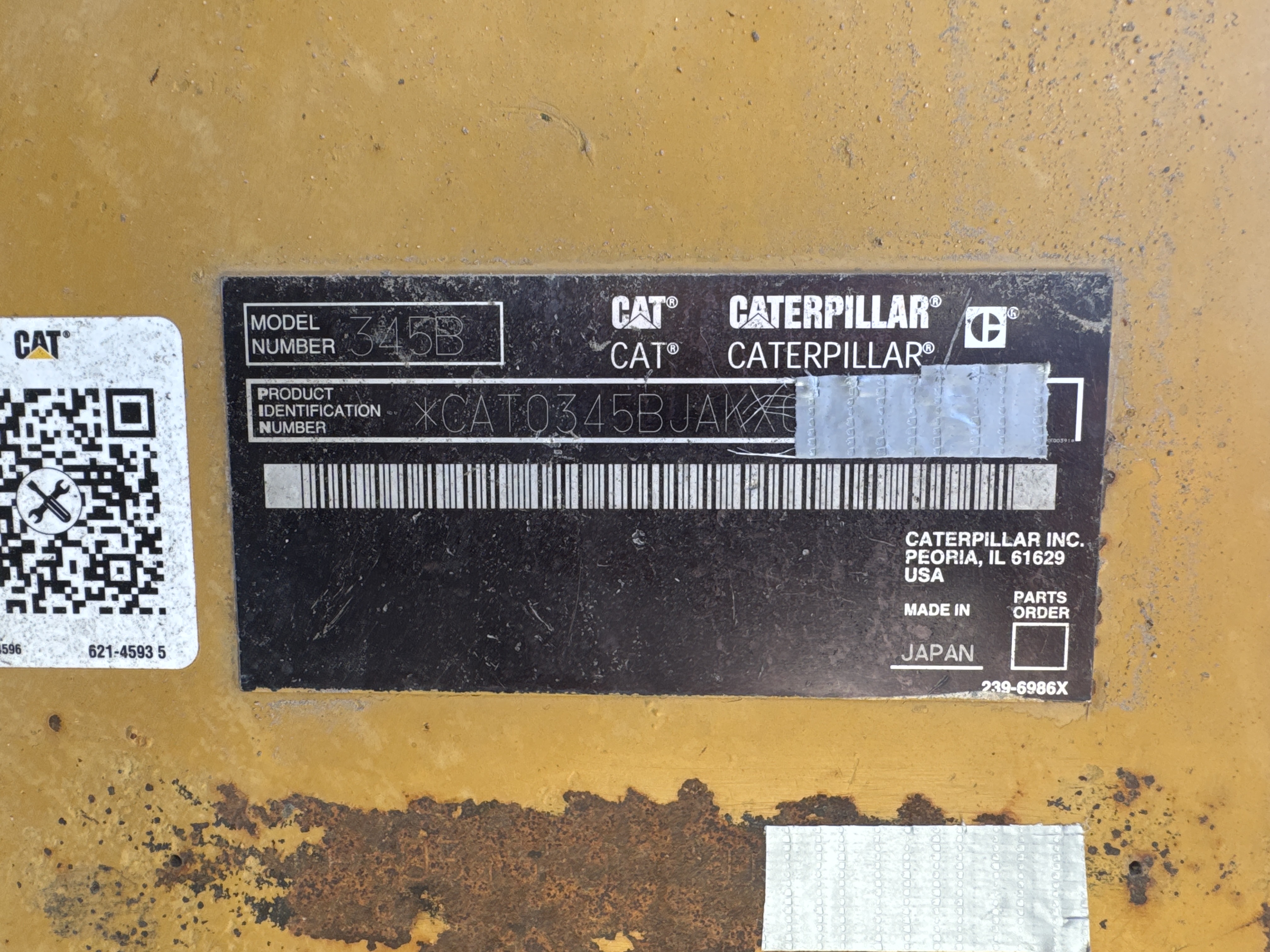 LEX-006-Cat-345B-LME-Series-II-Large-excavators-inspection-General-Serial-number-2