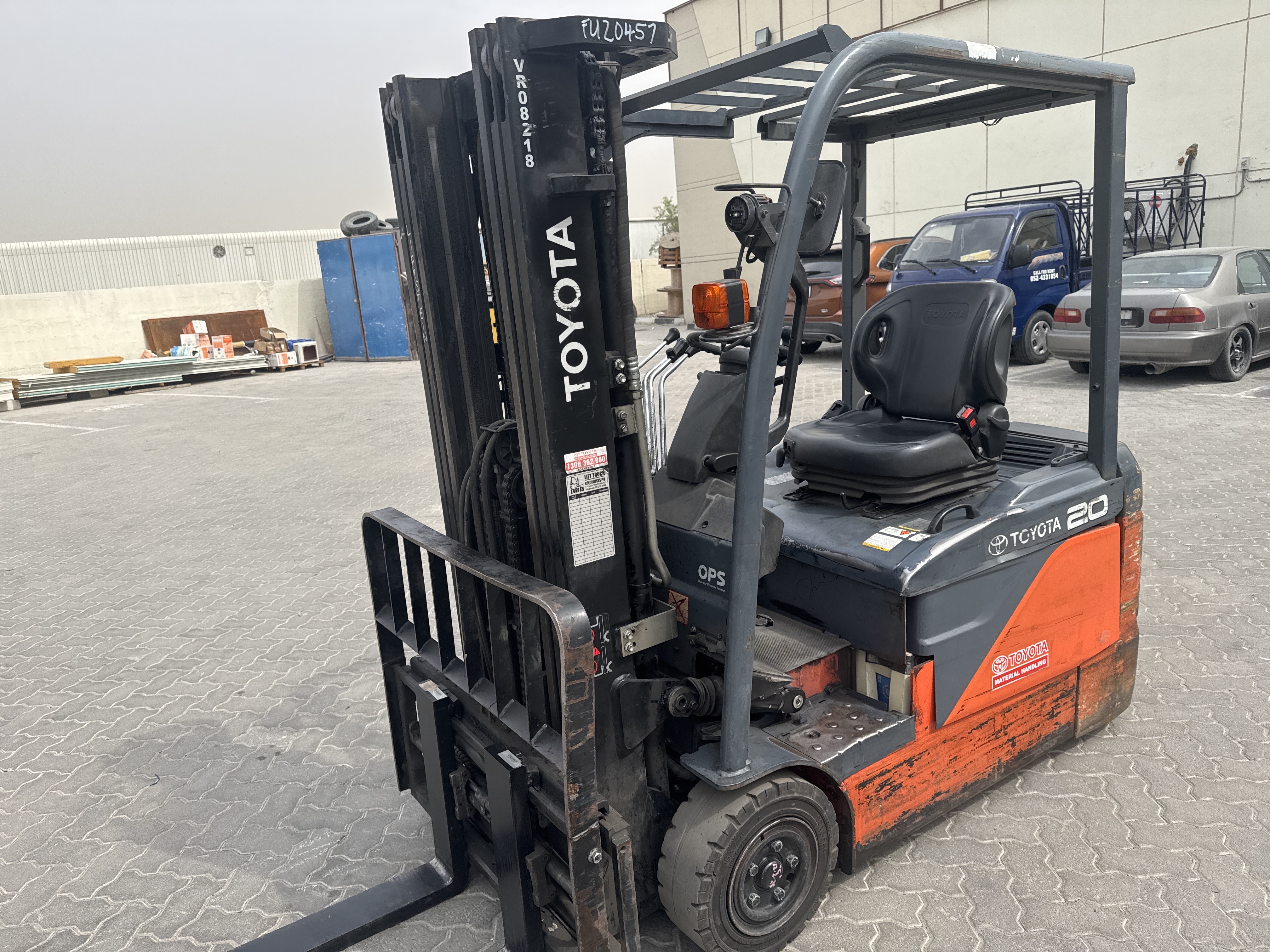 FLM-021-Toyota-8FBE20-Forklifts-inspection-Structure-Paint-1