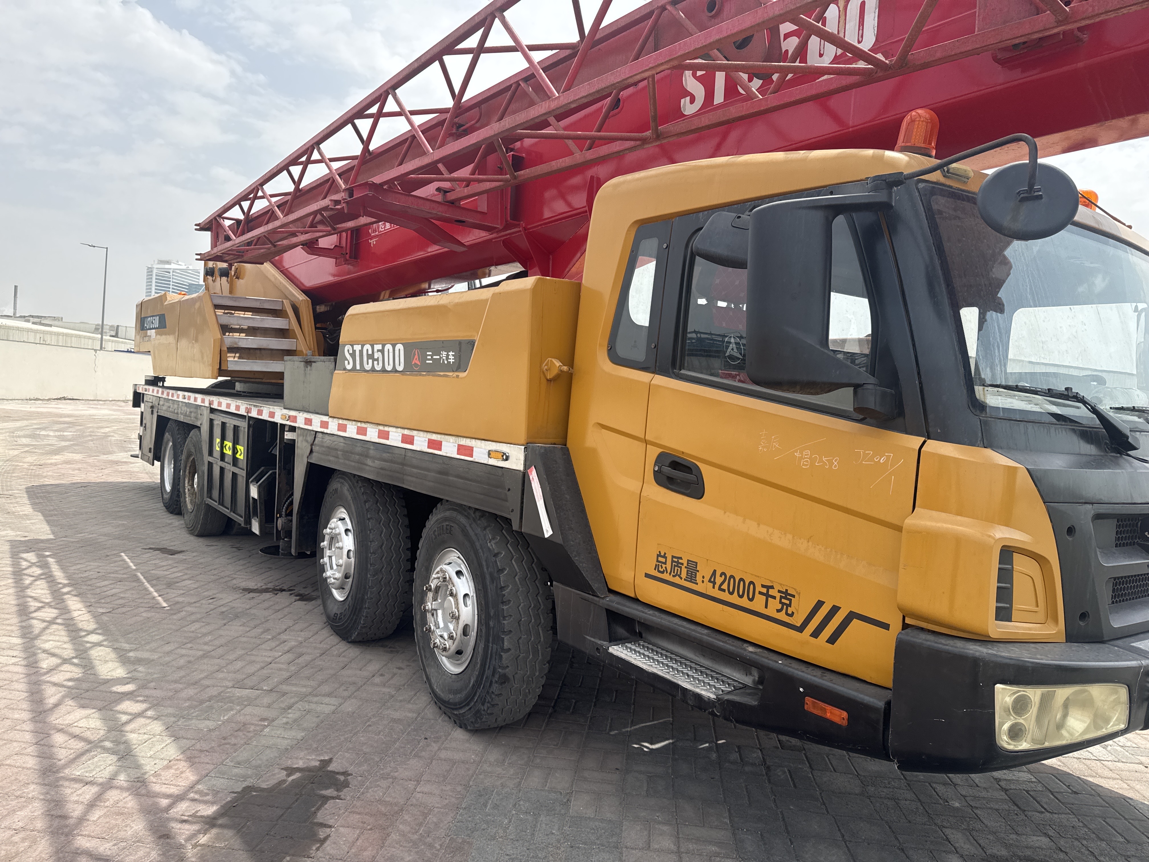 TRC-001-ساني-STC500-شاحنات-الرافعة-فحص-الهيكل-الصبغ-1