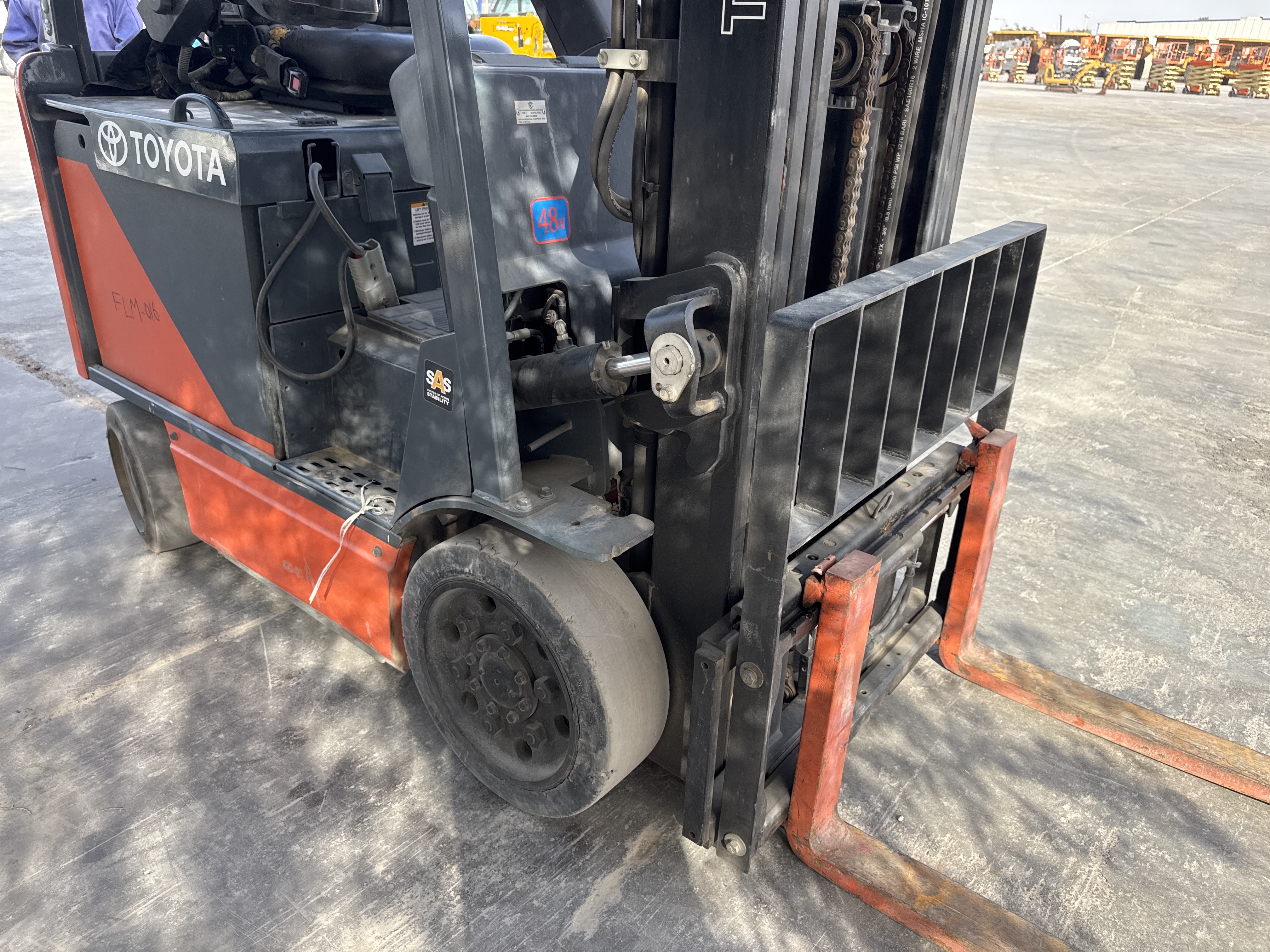 FLM-016-Toyota-8FBCU25-Forklifts-inspection-Structure-Paint-1