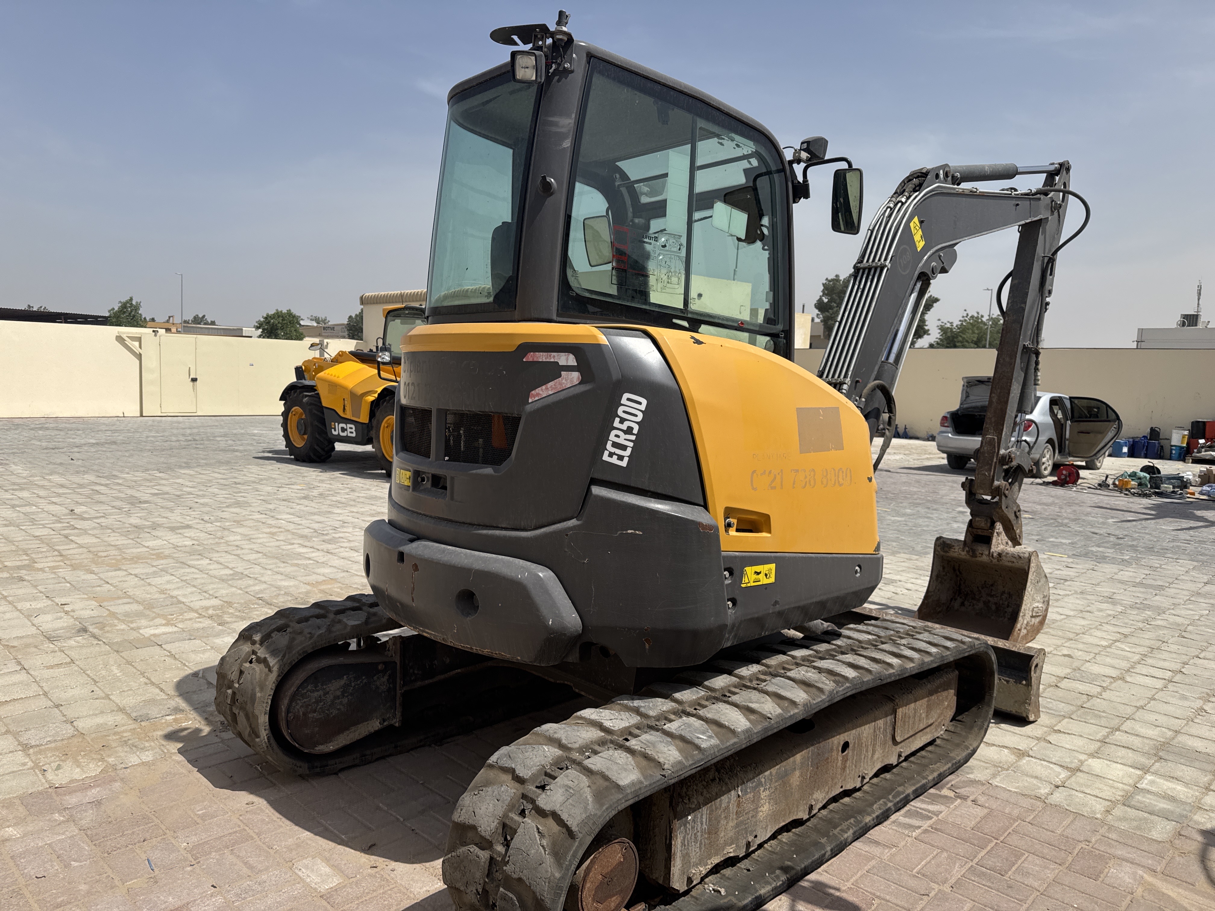MNX-013-فولفو-ECR50D-حفارات-صغيرة-فحص-الهيكل-الصبغ-1