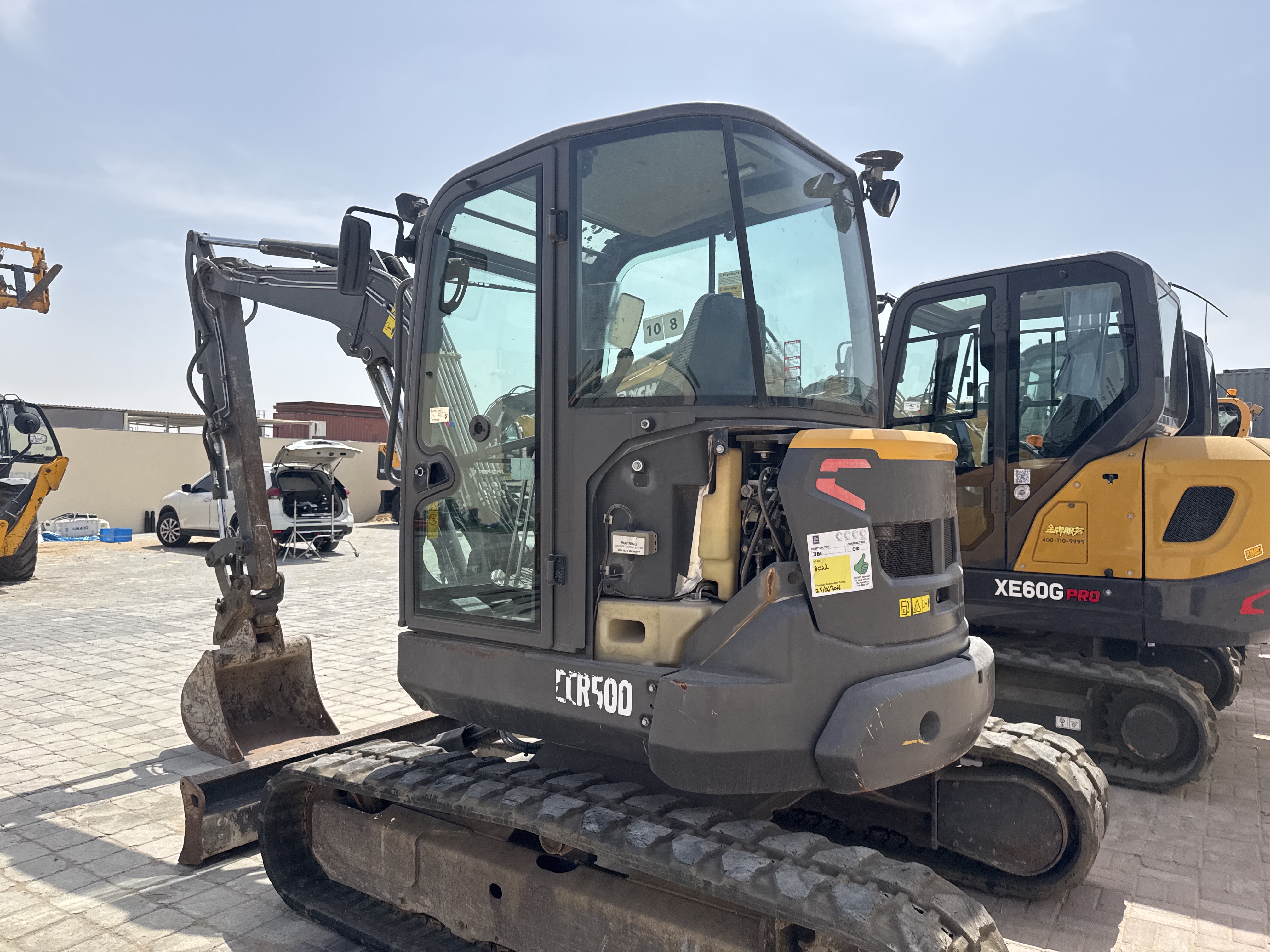 MNX-013-فولفو-ECR50D-حفارات-صغيرة-فحص-الهيكل-الصبغ-1