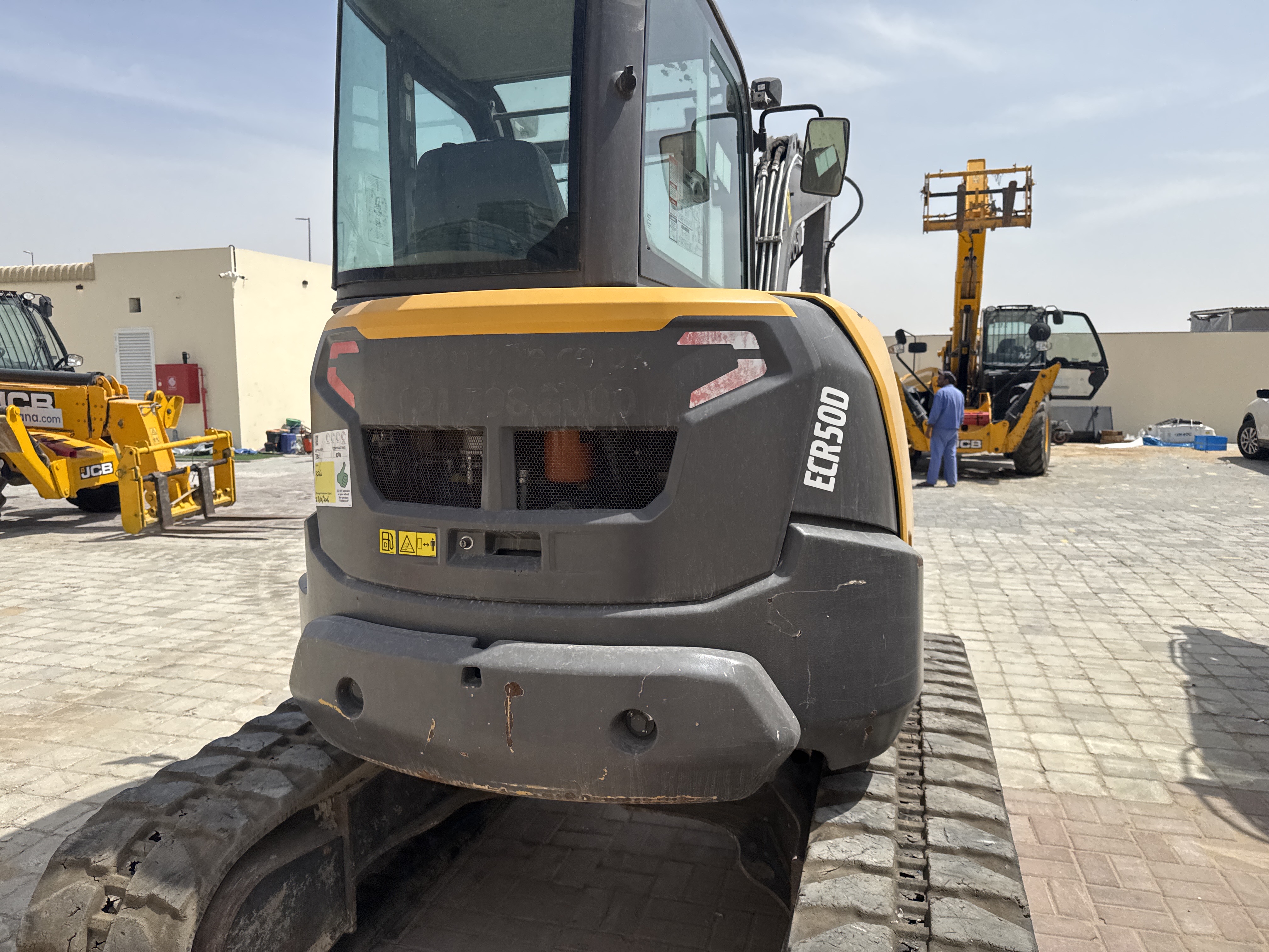 MNX-013-فولفو-ECR50D-حفارات-صغيرة-فحص-الهيكل-الصبغ-1