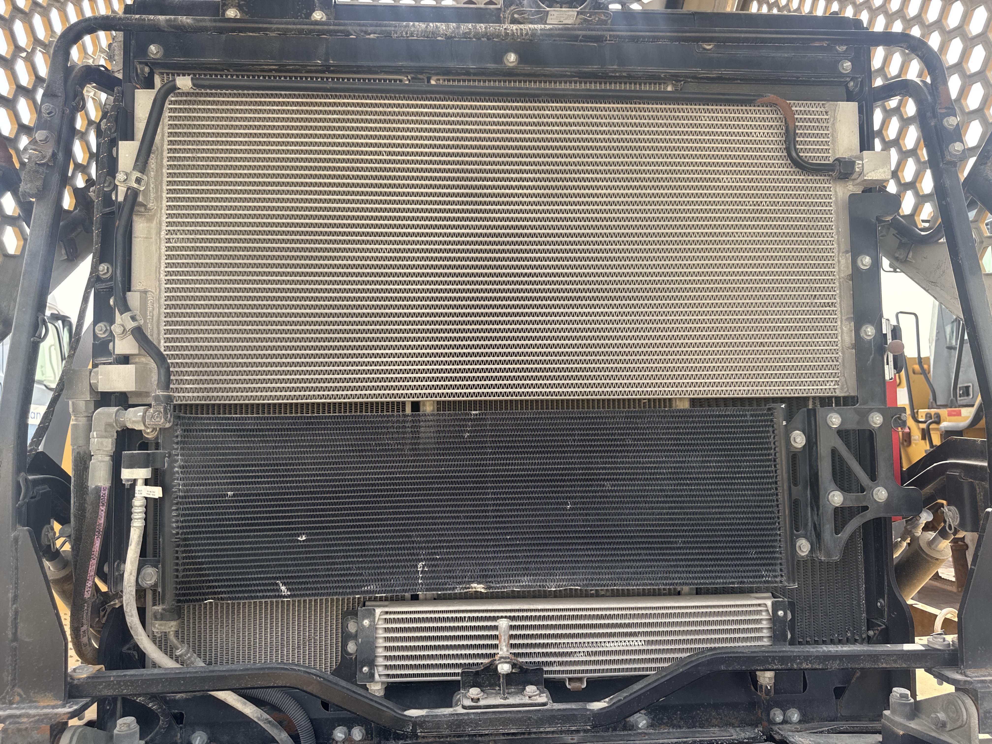 WHL-014-Cat-980K-Wheel-loaders-inspection-Engine-Radiator,-condenser,-intercooler,-hydraulic-cooler-1