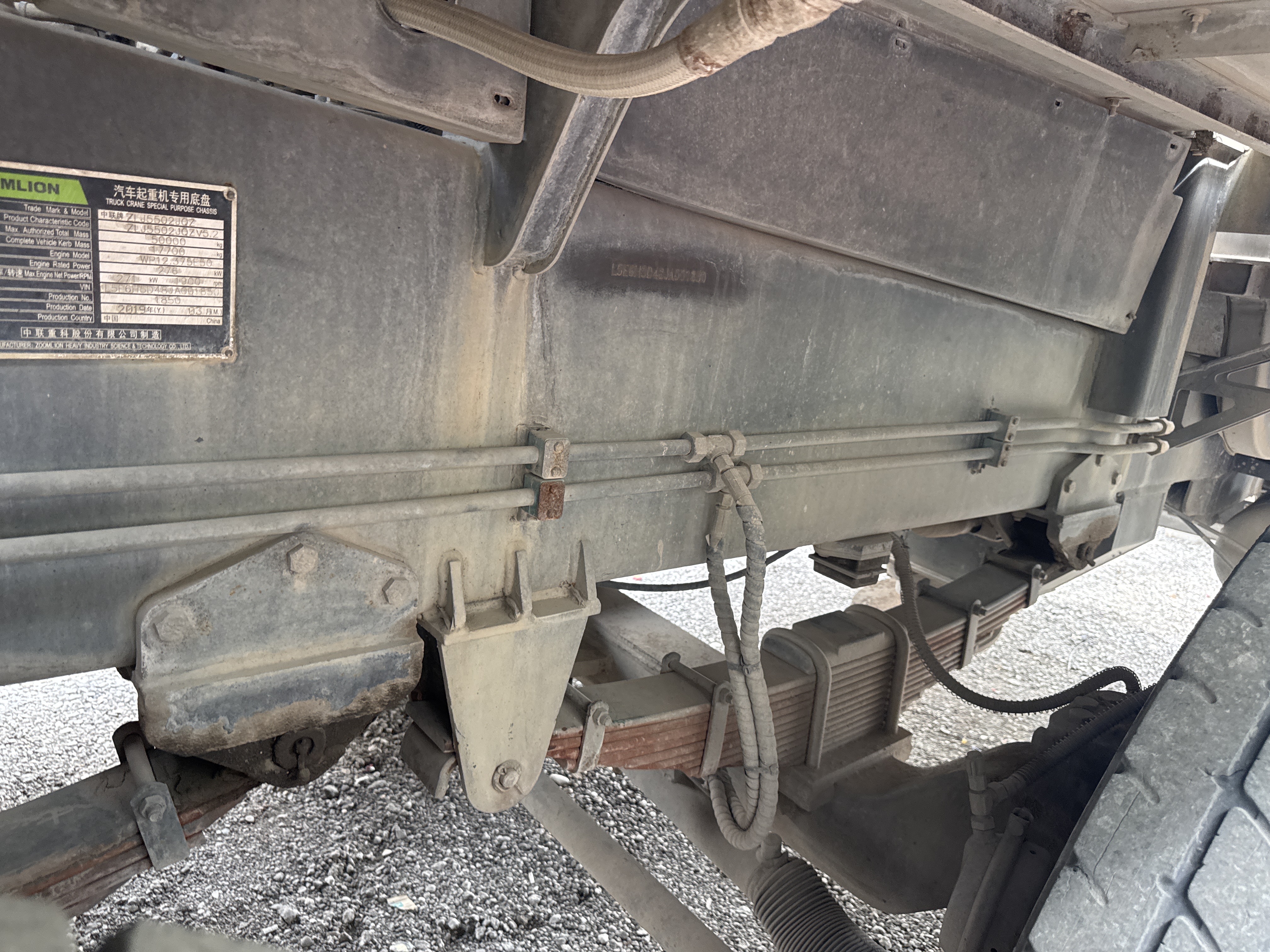 TRC-004-Zoomlion-ZTC-800V-Truck-cranes-inspection-Chassis-Frame-condition-1