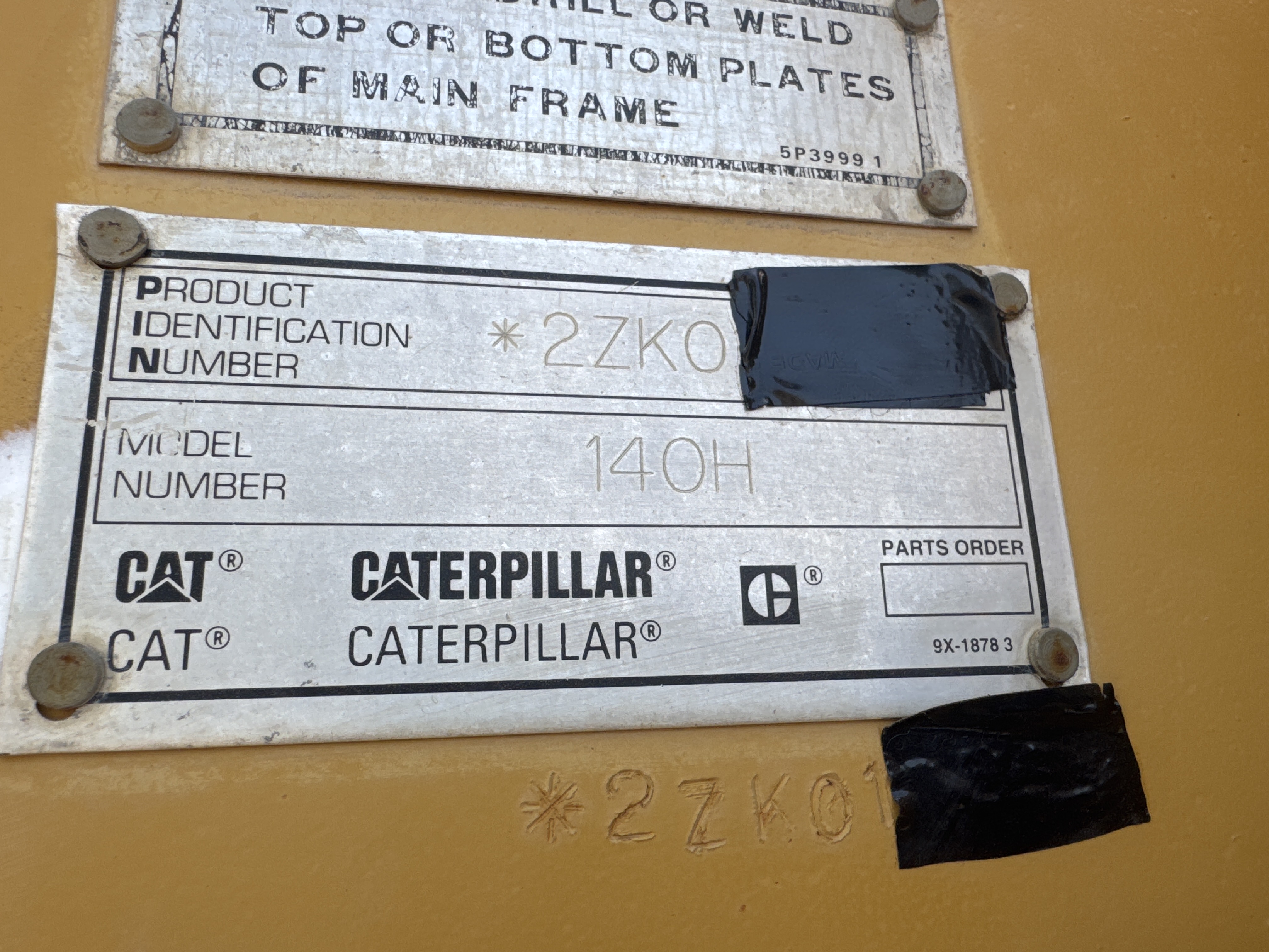 MGG-005-Cat-140H-Motor-graders-inspection-General-Serial-number-1