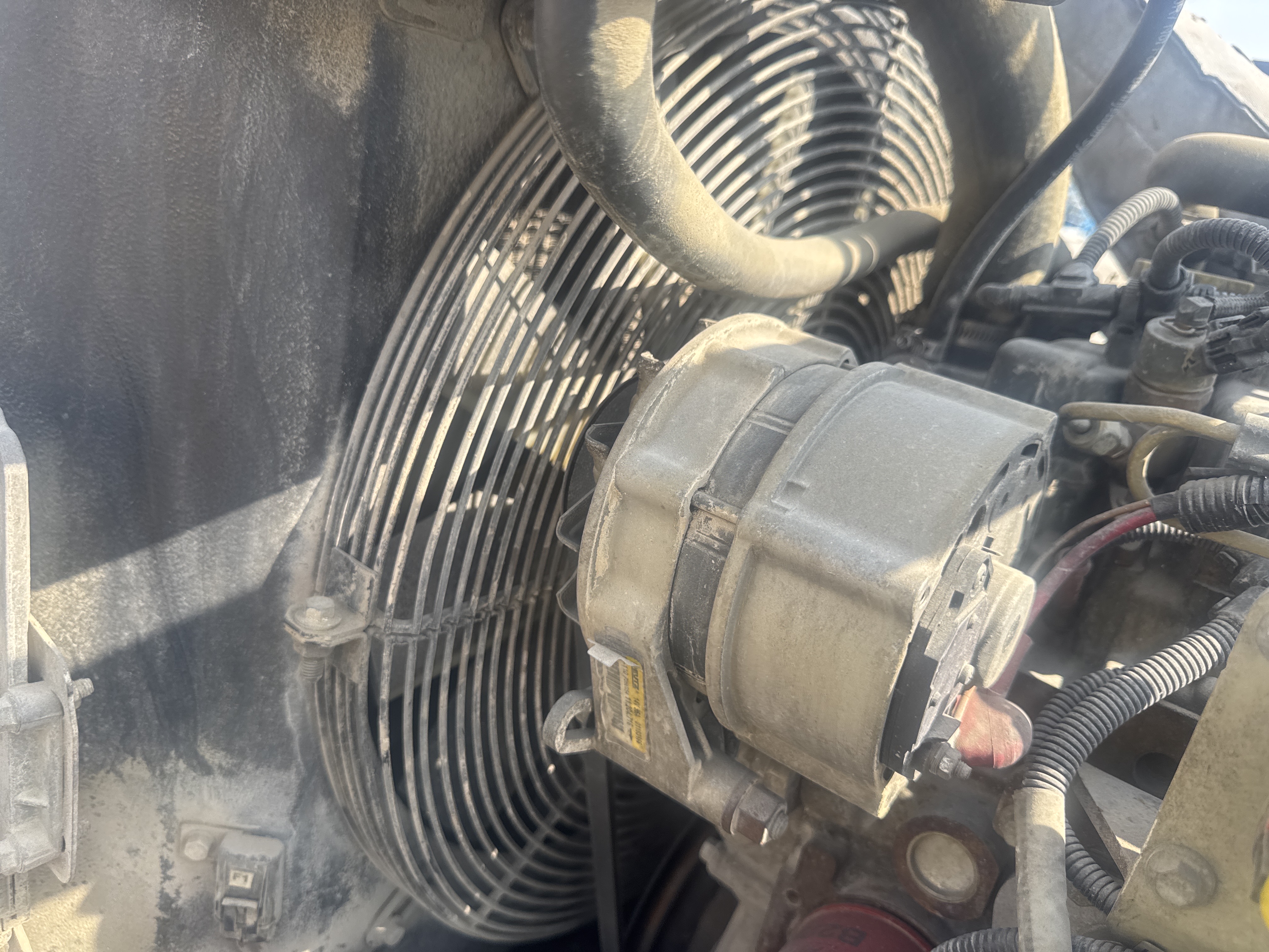 ACA-002-IR-Doosan-C185-T4F-Air-compressors-inspection-Engine-Cooling-fan-and-fan-guard-1